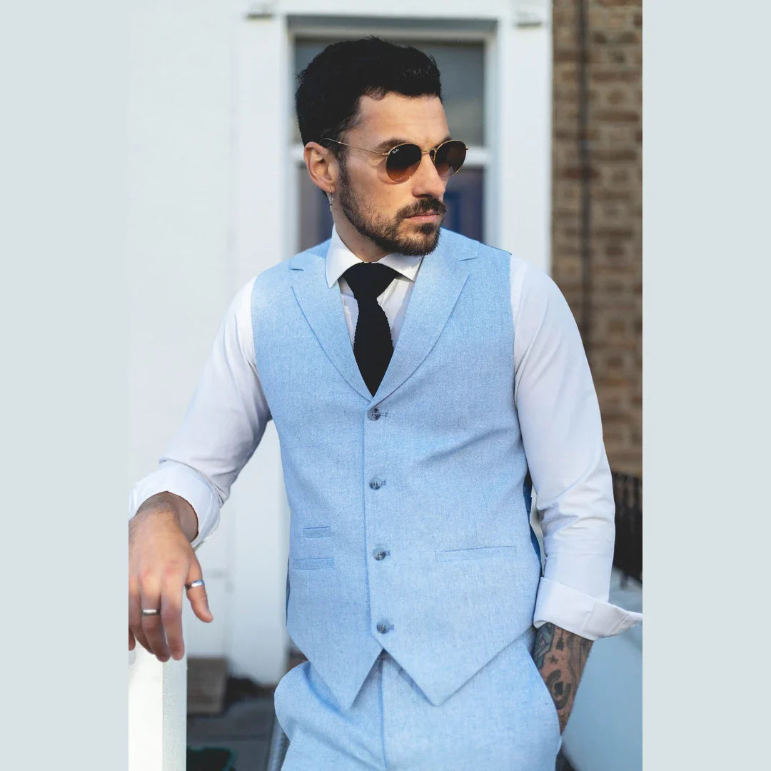 TP- – Men’s Summer Suit Waistcoat Trousers Linen Formal Baby Blue Wedding – ” Vest ” Trousers TP- – Men’s Summer Suit Waistcoat Trousers Linen Formal Baby Blue Wedding – ” Vest ” Trousers