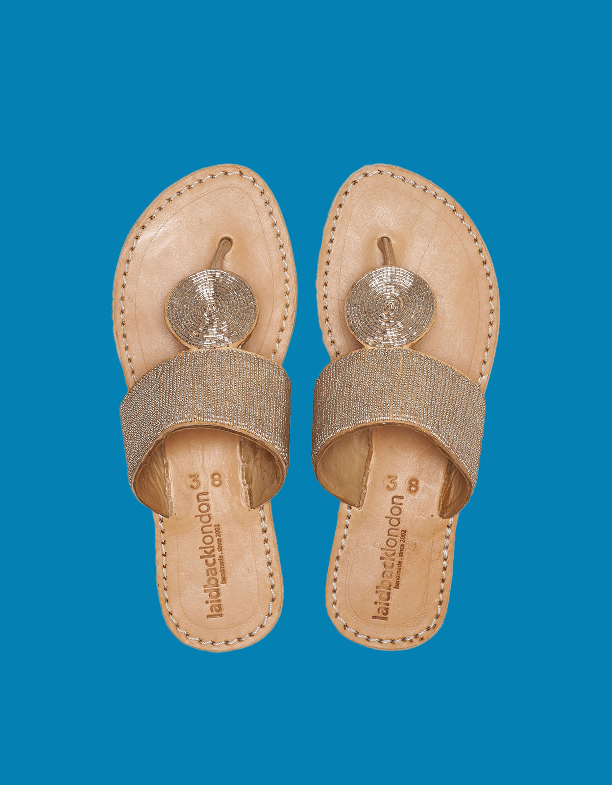 Laidback London Heron Leather Sandals Silver Laidback London Heron Leather Sandals Silver