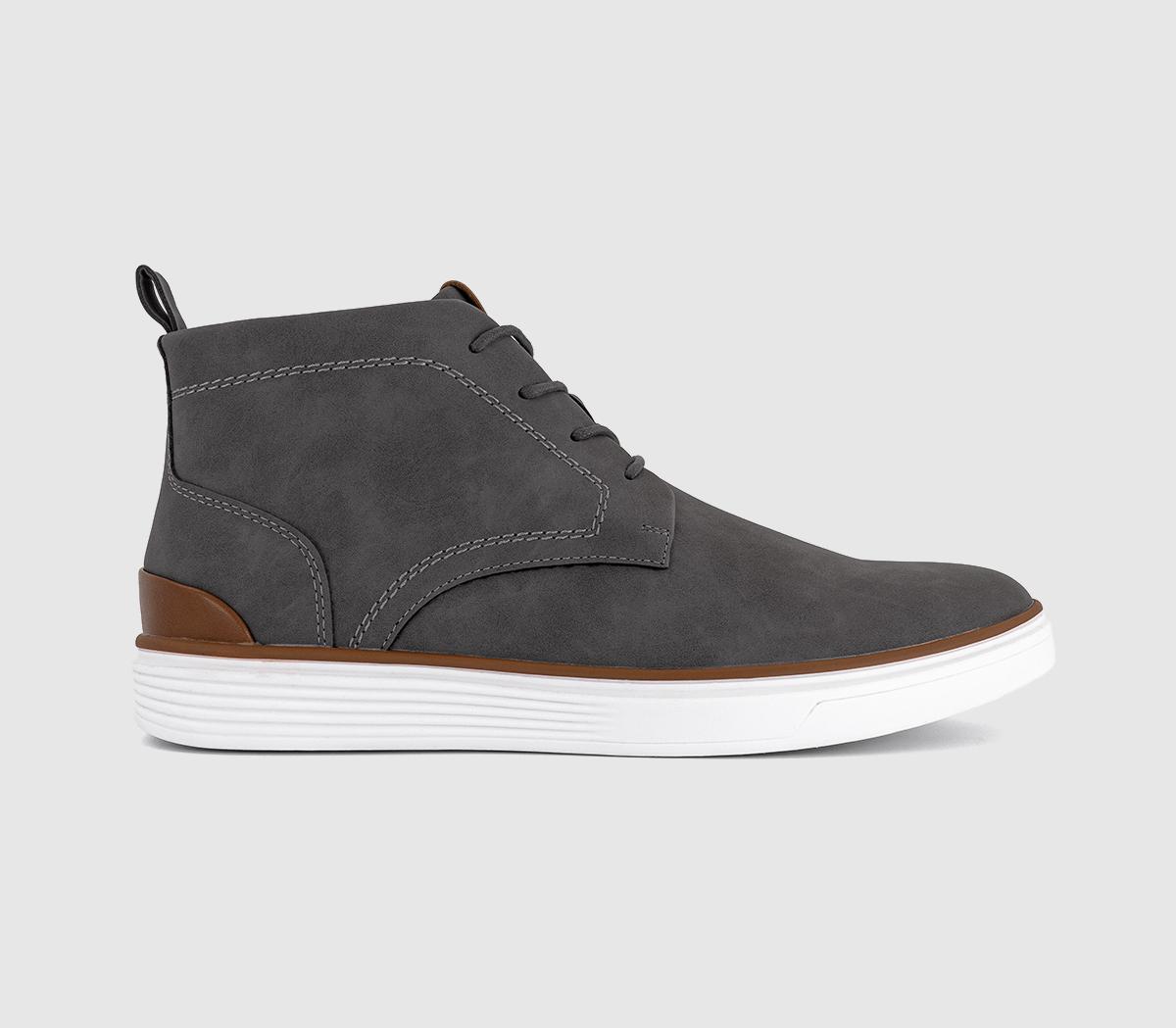 OFFICE Mens Bude Hybrid Casual Boots Dark Grey OFFICE Mens Bude Hybrid Casual Boots Dark Grey