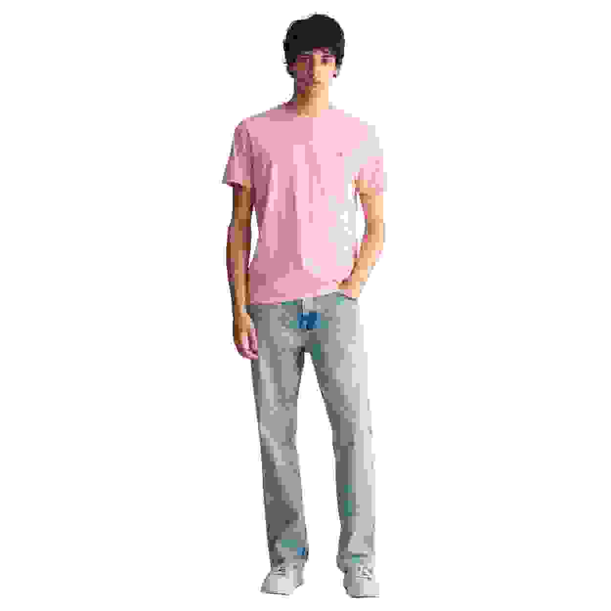 GANT Regular Fit Shied Logo Short Sleeve Shirt for Men – Bubblegum Pink X