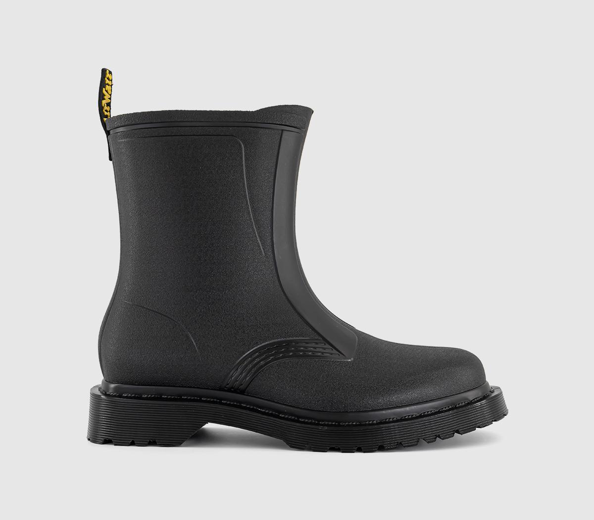 Dr. Martens Mens Rain Boots Black