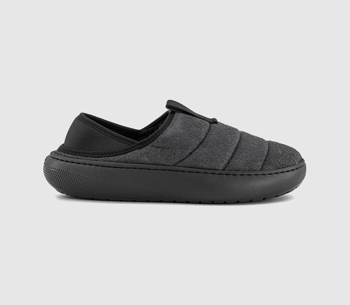 Crocs Mens Classic Sueded Moc Slippers Black Crocs Mens Classic Sueded Moc Slippers Black