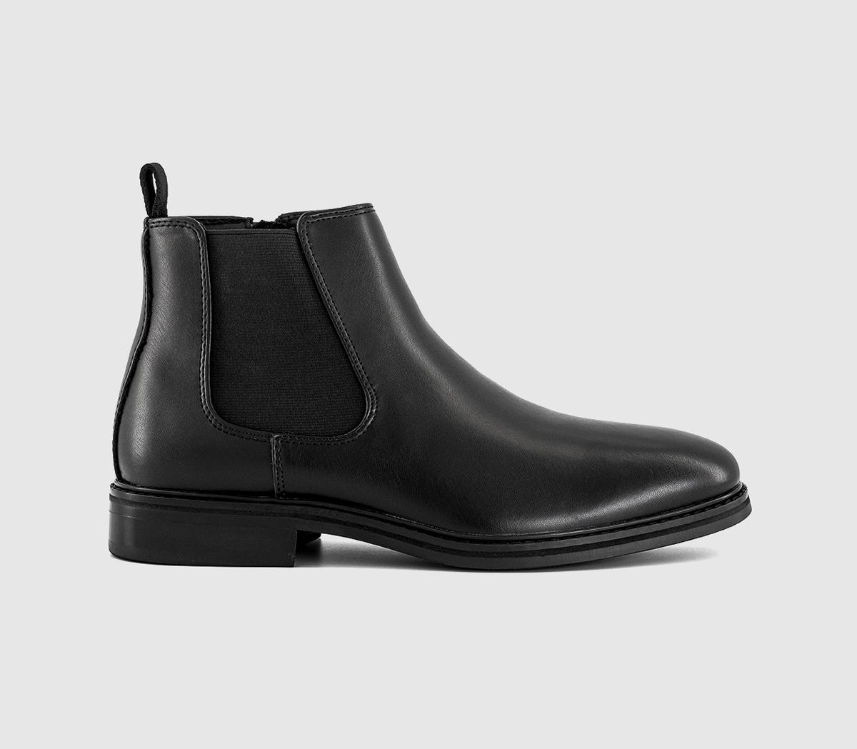 OFFICE Mens Braxton Inside Zip Smart Chelsea Boots Black OFFICE Mens Braxton Inside Zip Smart Chelsea Boots Black