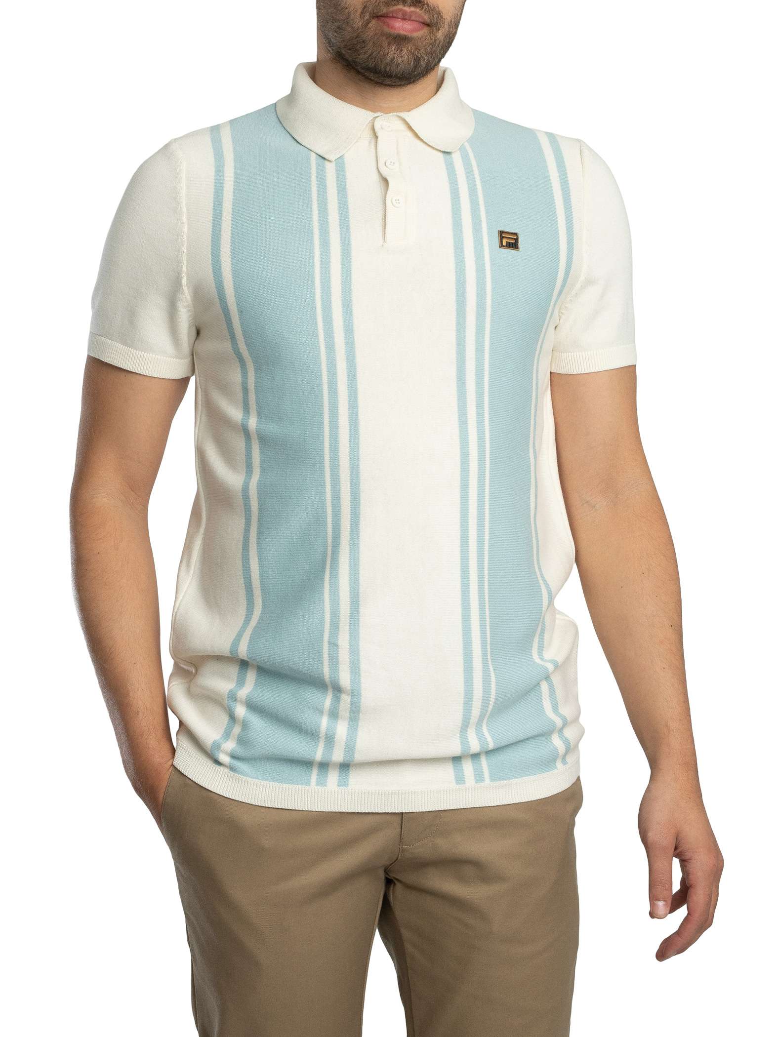 Buddy Bowling Style Knitted Polo Shirt Buddy Bowling Style Knitted Polo Shirt