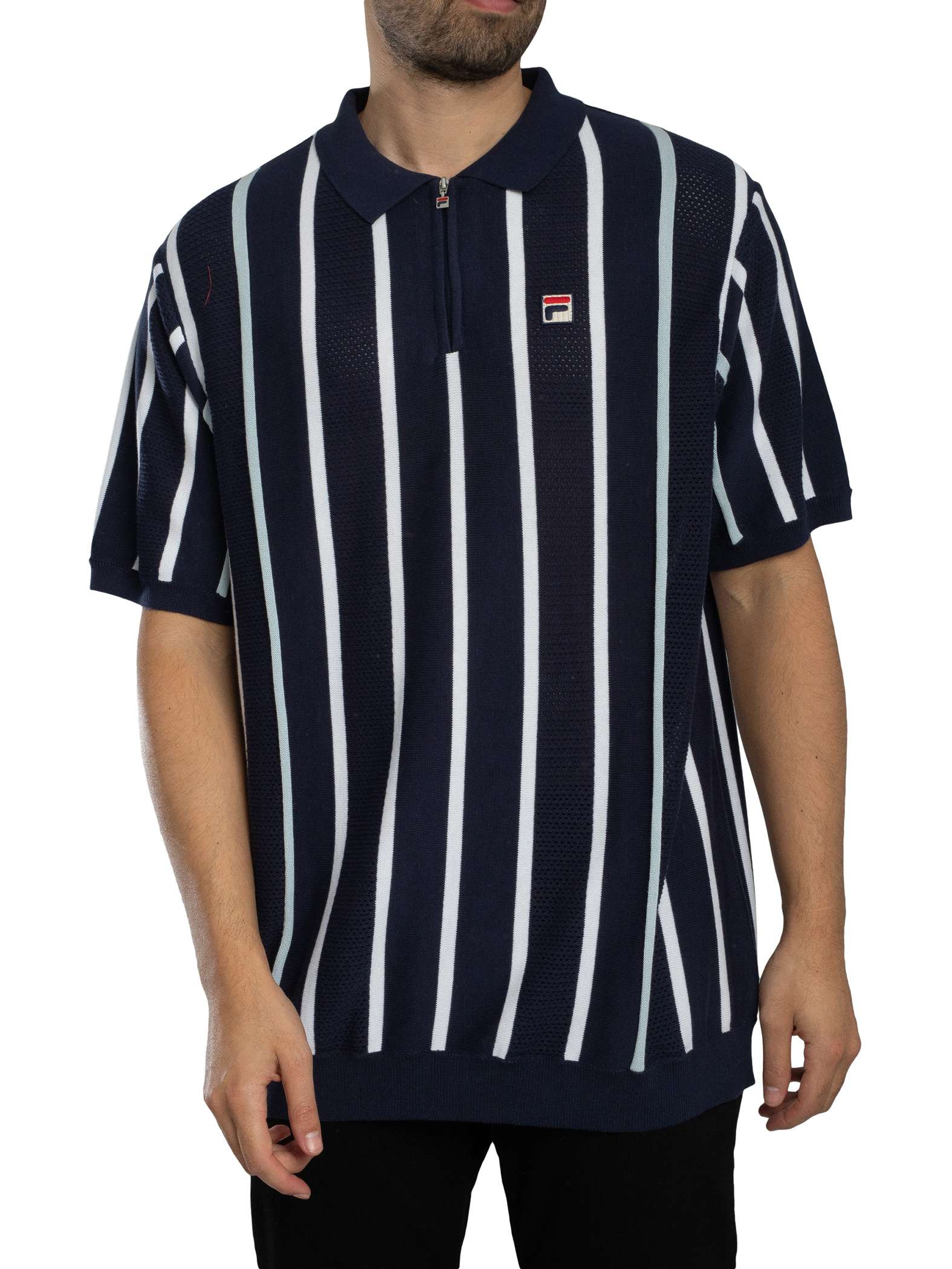 Giorgio Patchwork Knitted Polo Shirt
