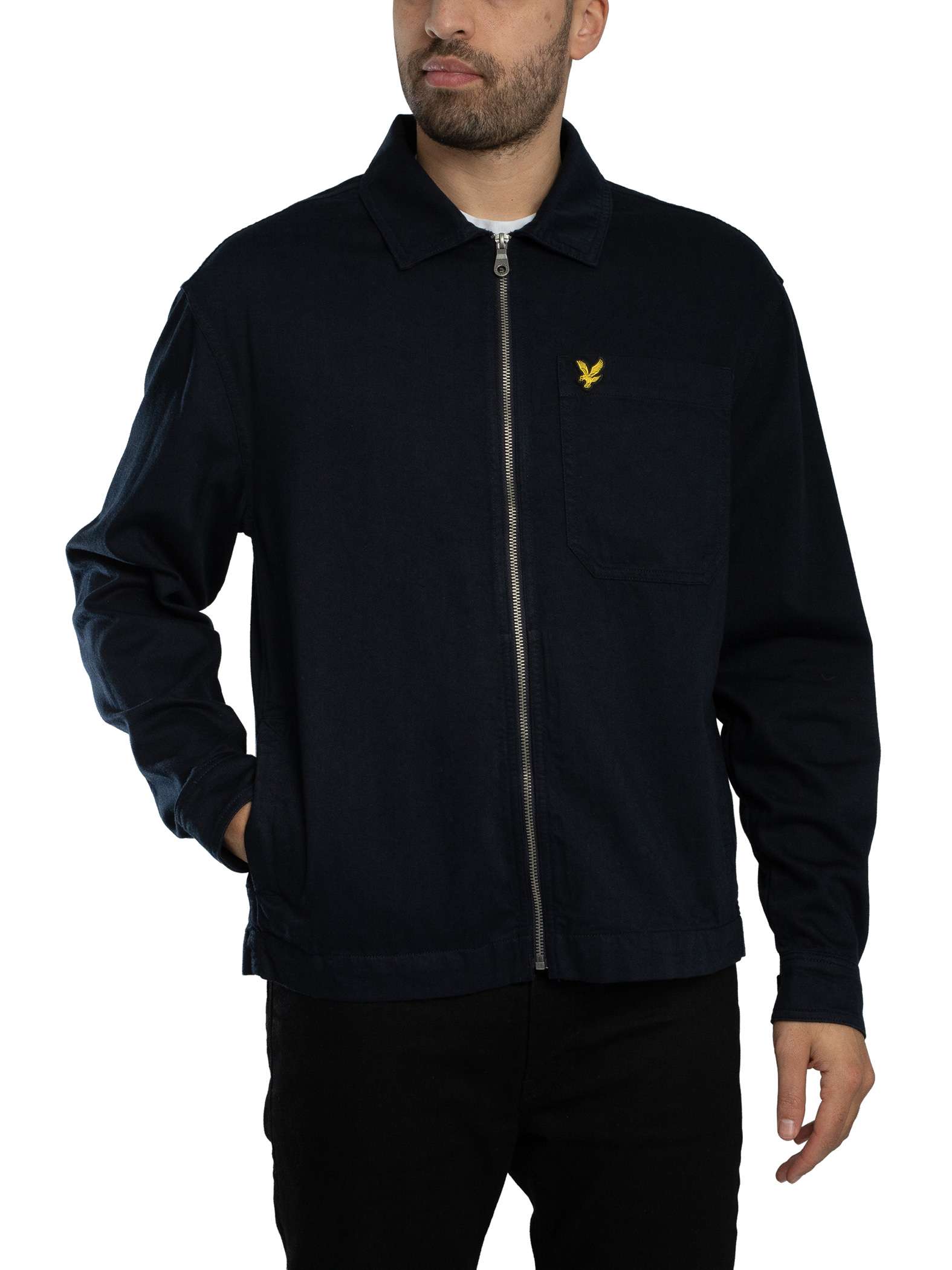Enzyme Wash Zip through Overshirt Enzyme Wash Zip through Overshirt