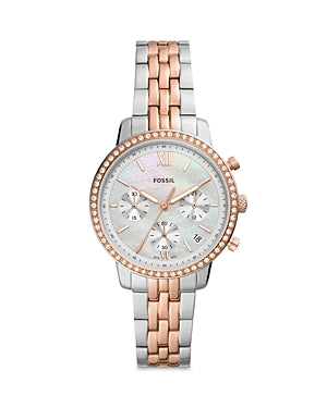 Fossil Neutra Chronograph Watch Mother-of-Pearl Dial, Rose