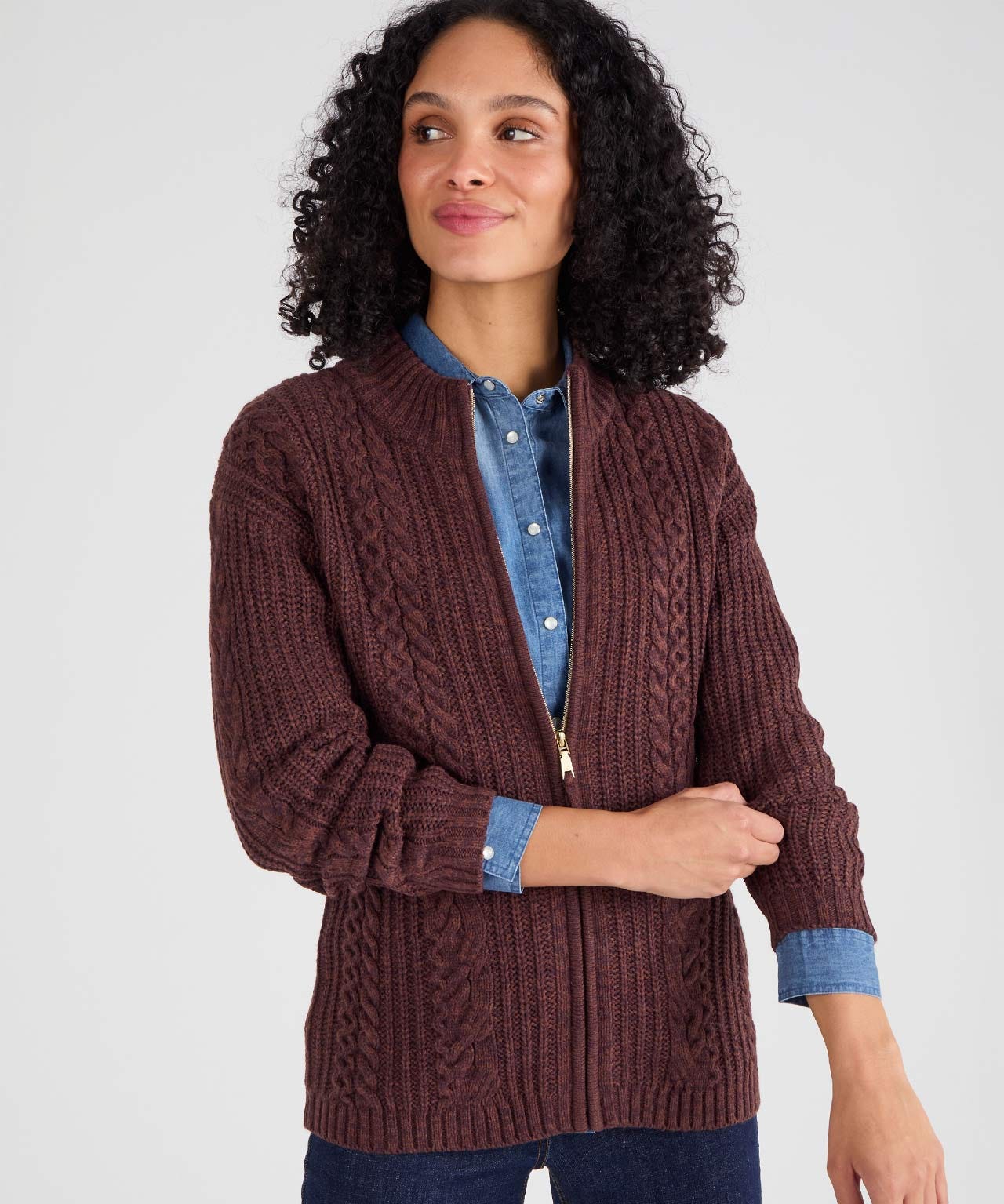Damart Toasty Thermal Zip Cardigan