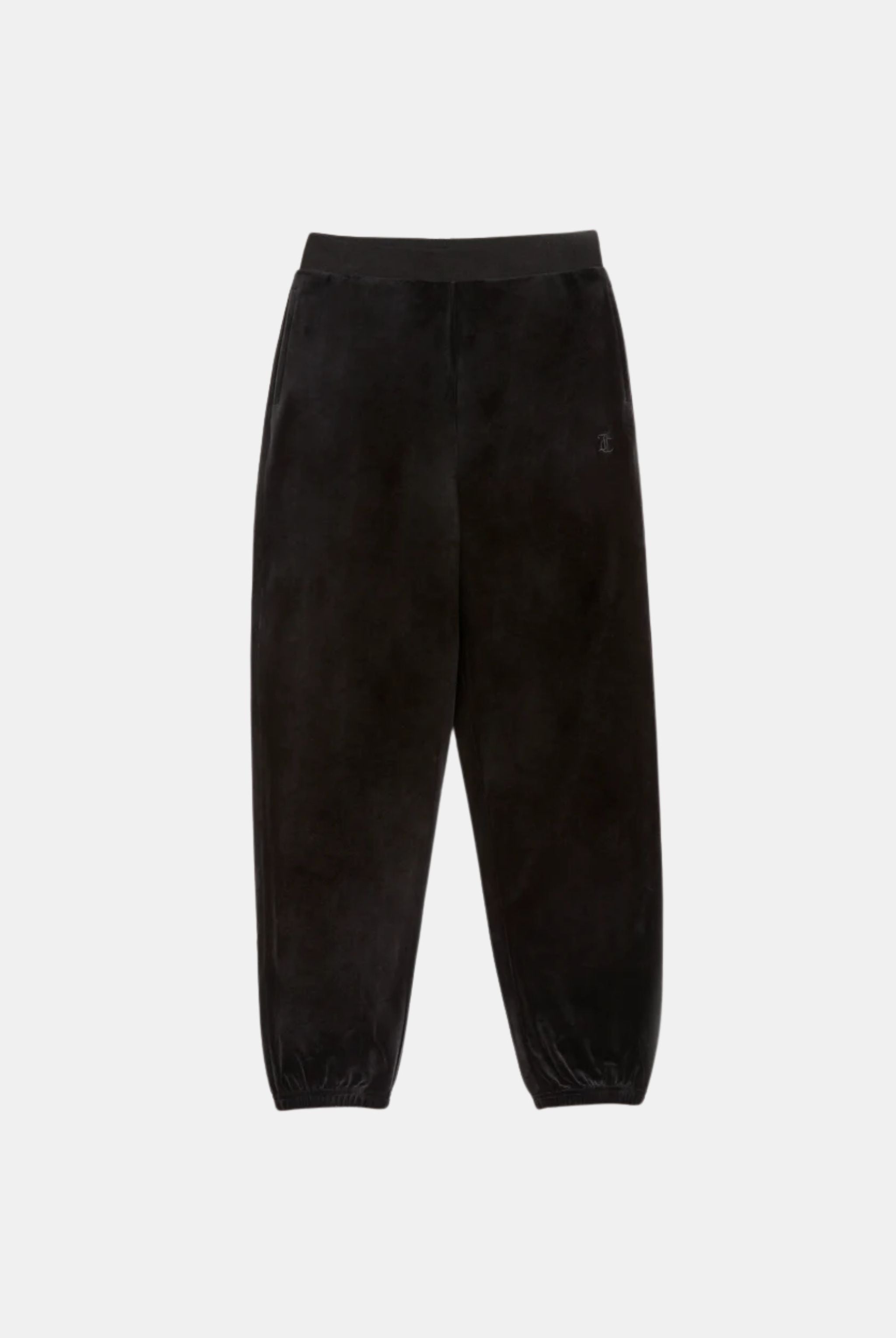 BLACK CLASSIC VELOUR CUFFED RELAXED JOGGERS – Black BLACK CLASSIC VELOUR CUFFED RELAXED JOGGERS – Black