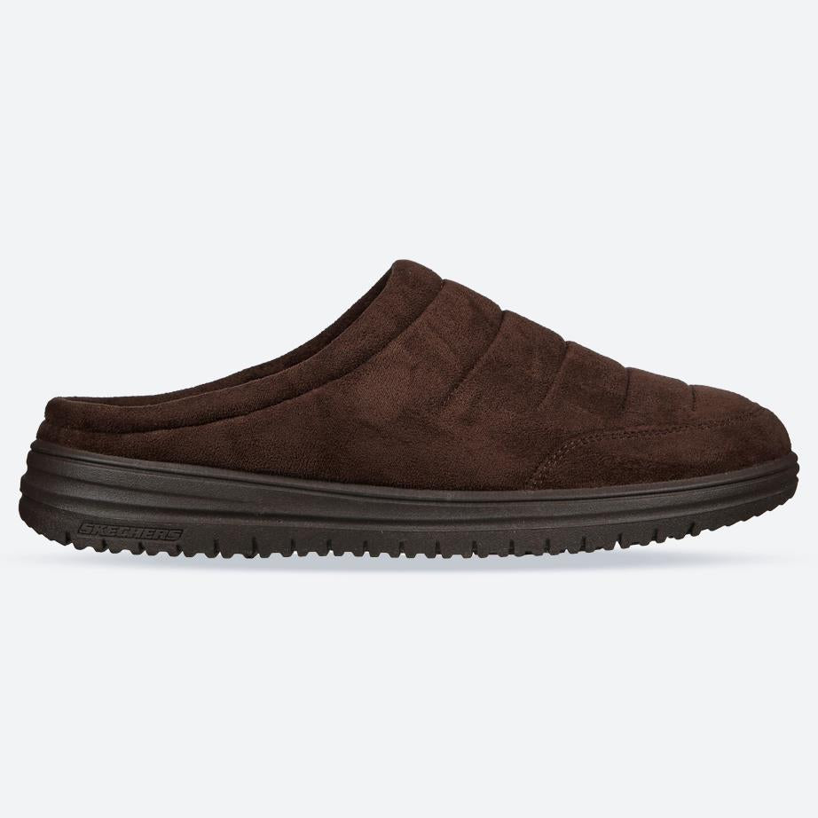 Men’s Relaxed Fit Skechers Murette Garvanza Slippers, Chocolate E