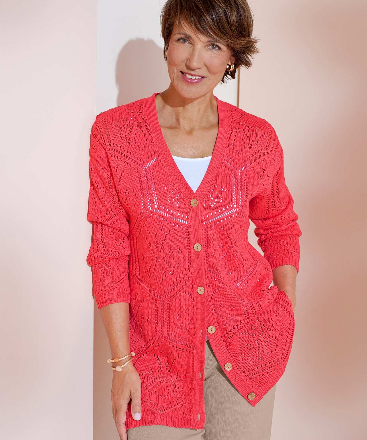Damart Longline Cardigan