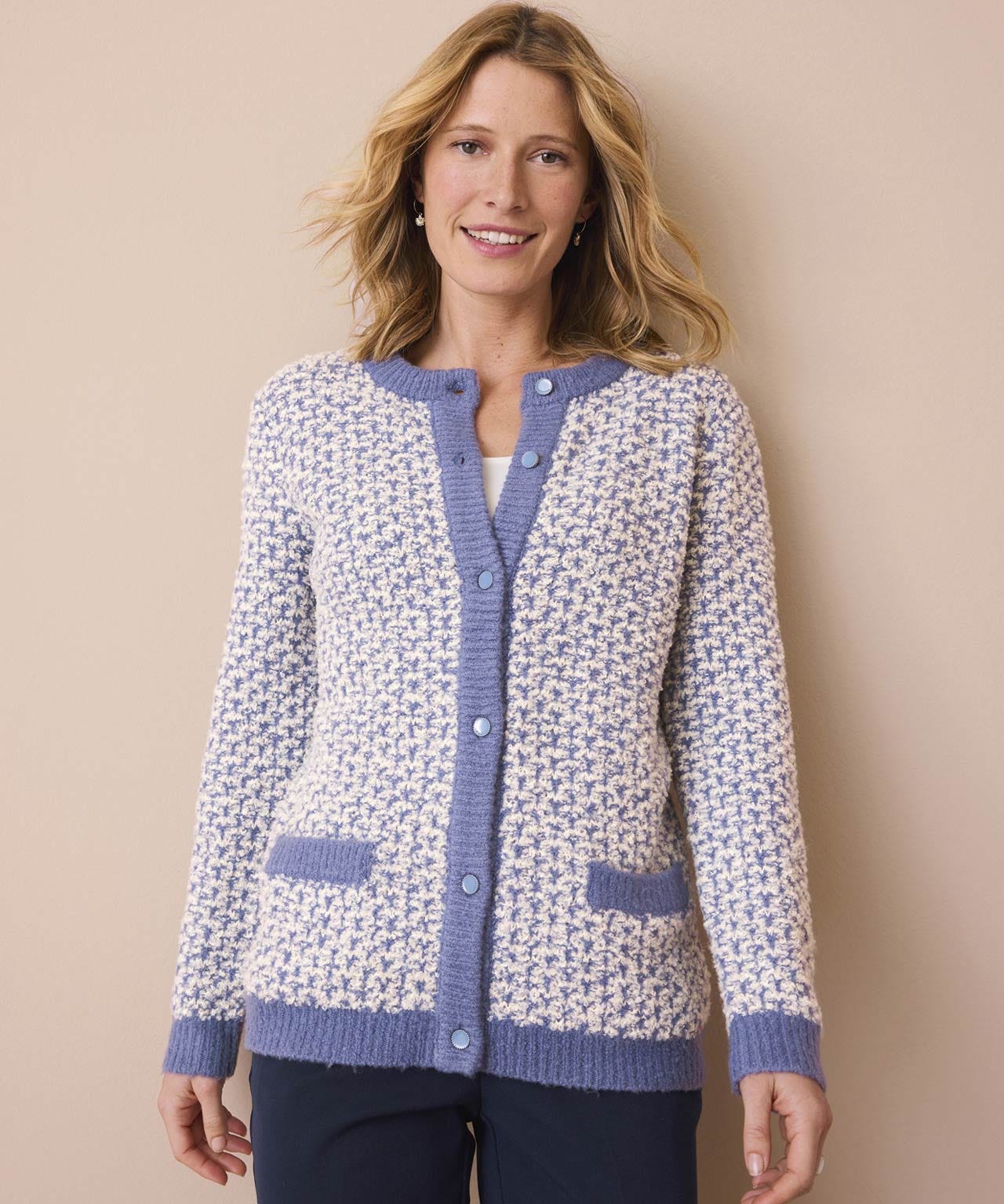 Damart Wool Blend Cardigan
