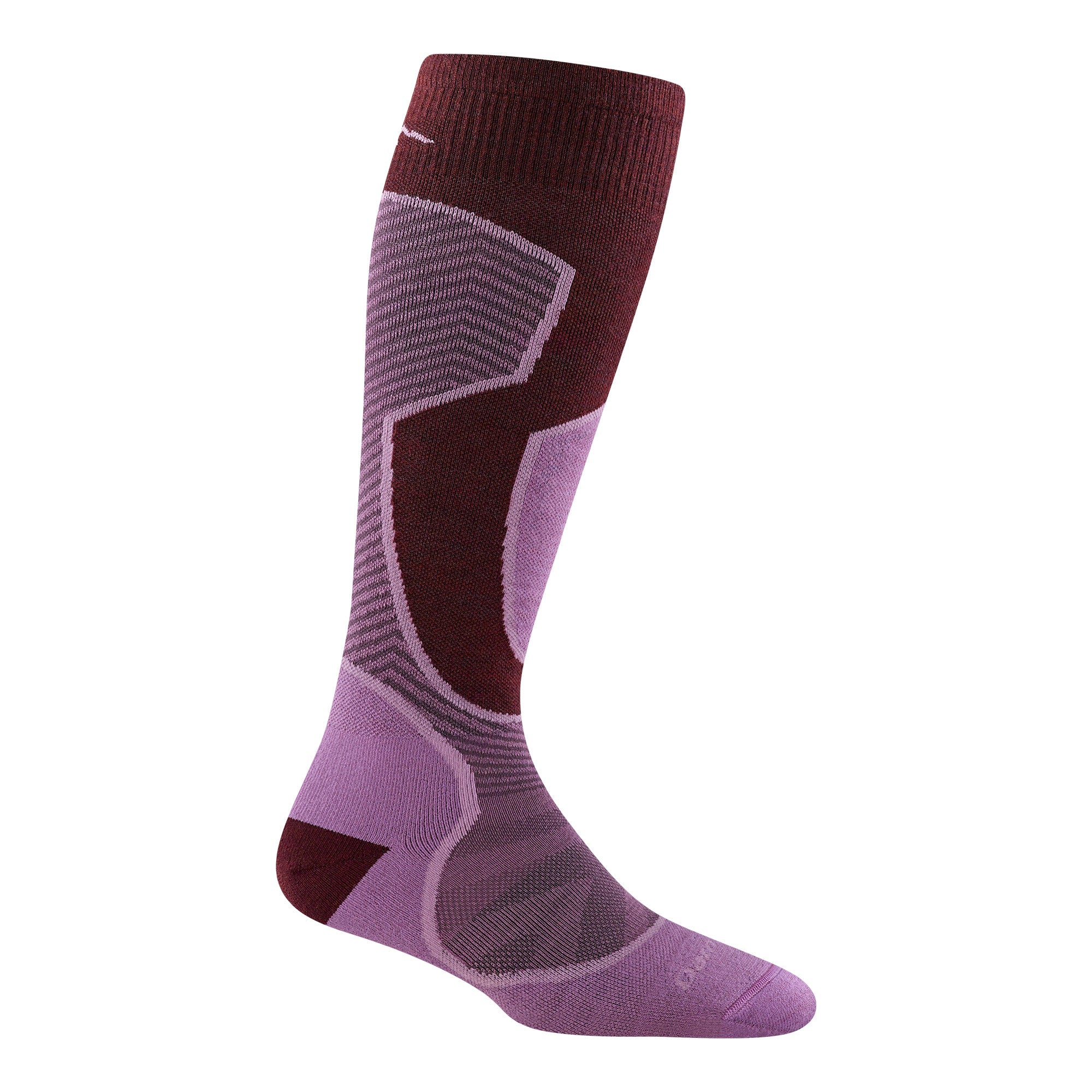 Ladies Over-the-Calf Lightweight Ski Snowboard Merino Cushioned Socks – L Burgundy Ladies Over-the-Calf Lightweight Ski Snowboard Merino Cushioned Socks – L Burgundy