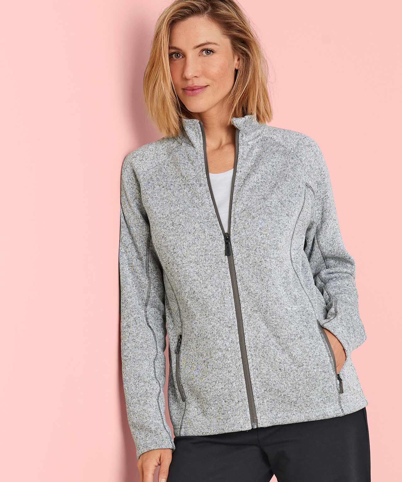 Damart Zipped Knit Cardigan