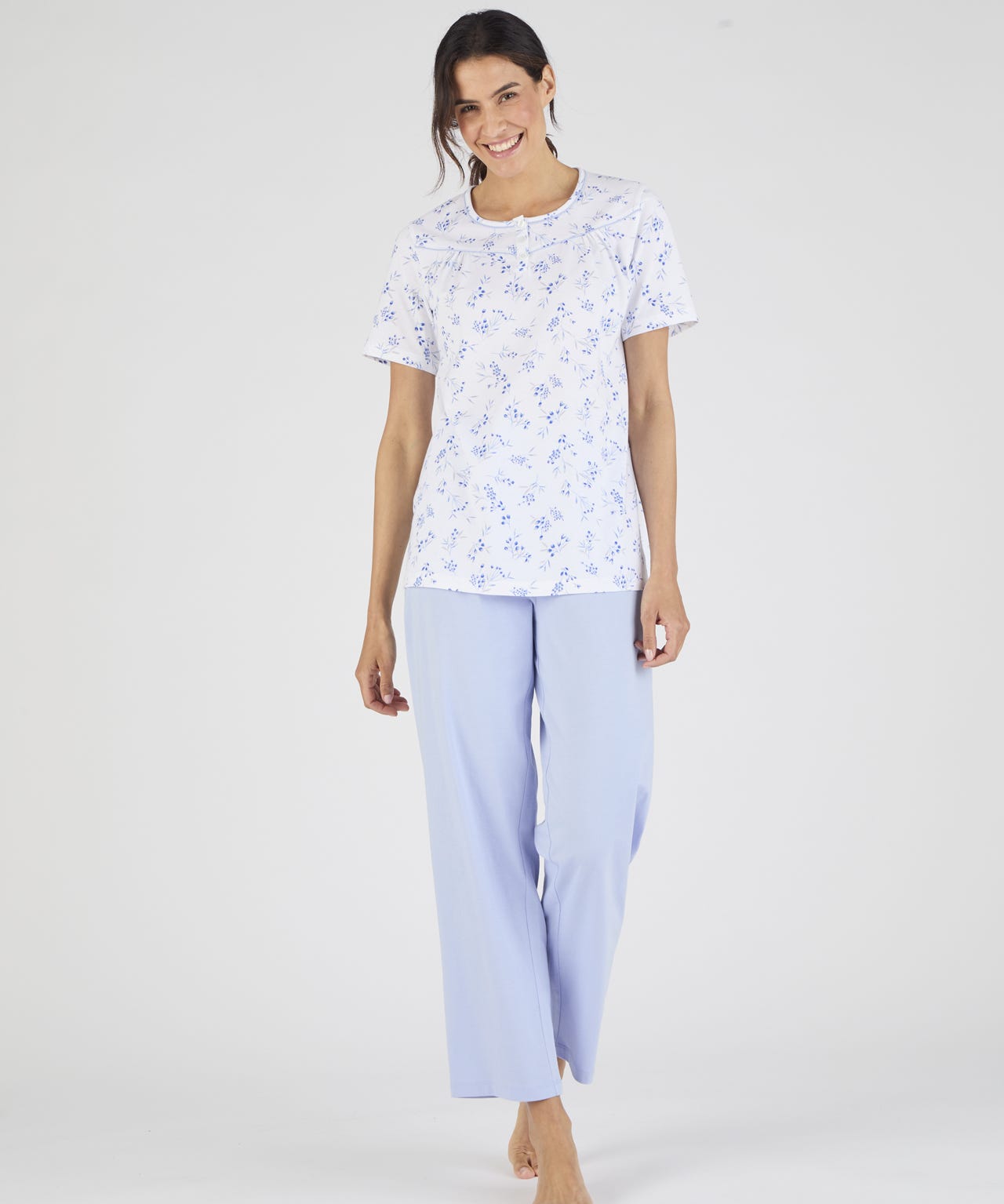 Damart Short Sleeve Jersey Pyjamas