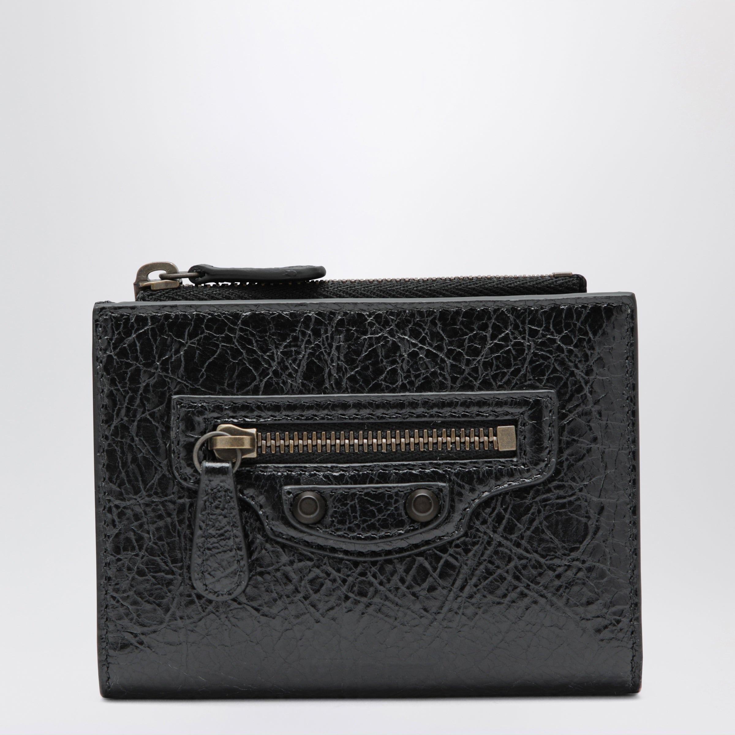 Le City bi-fold lambskin wallet in black