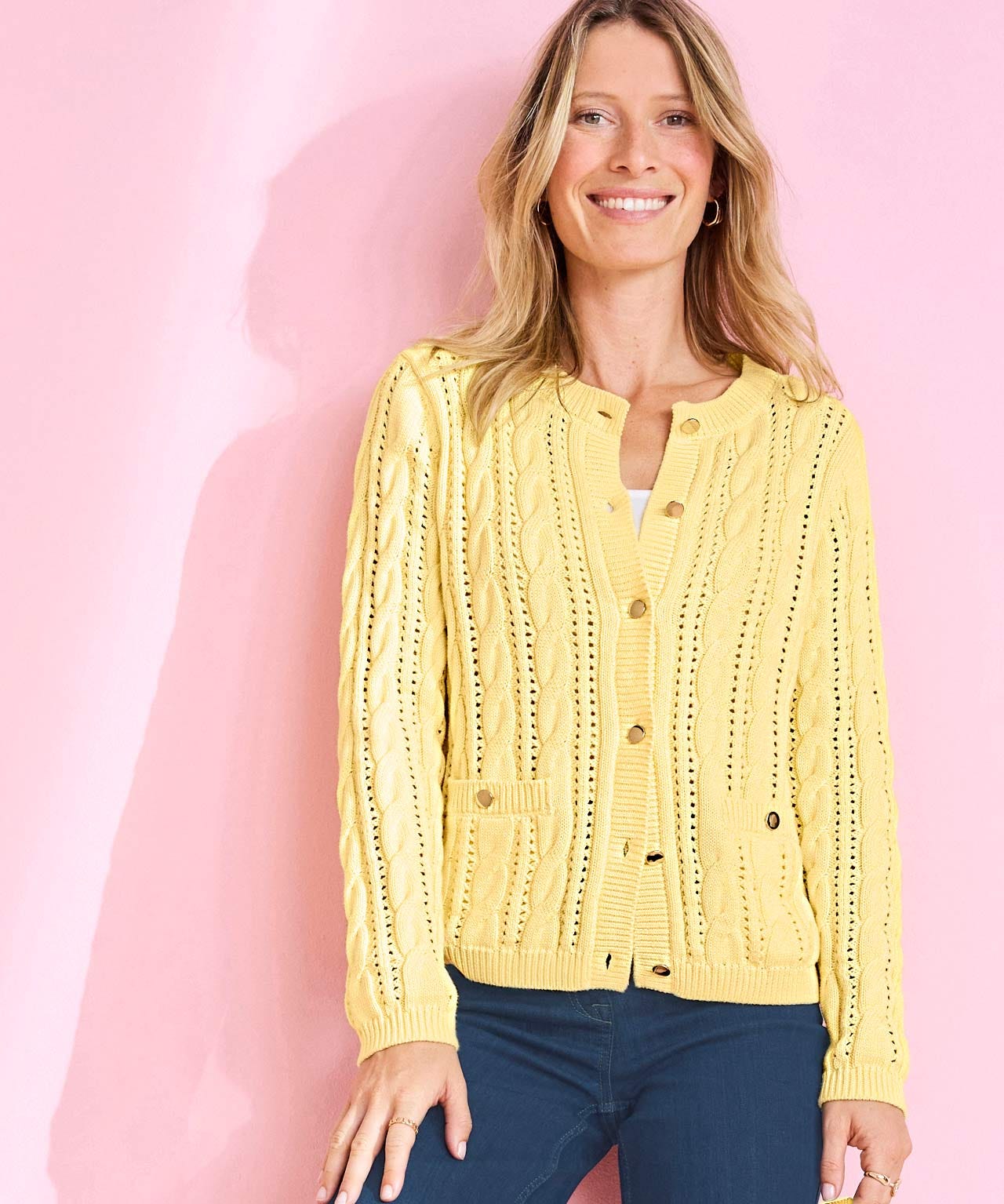 Damart Pointelle Cardigan Damart Pointelle Cardigan
