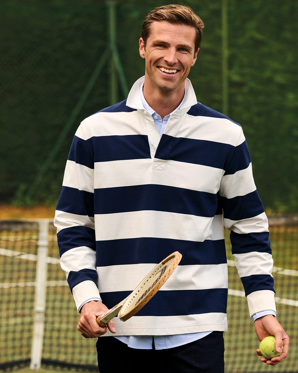 Damart Brook Taverner The Farrell Hooped LS Rugby Shirt Damart Brook Taverner The Farrell Hooped LS Rugby Shirt