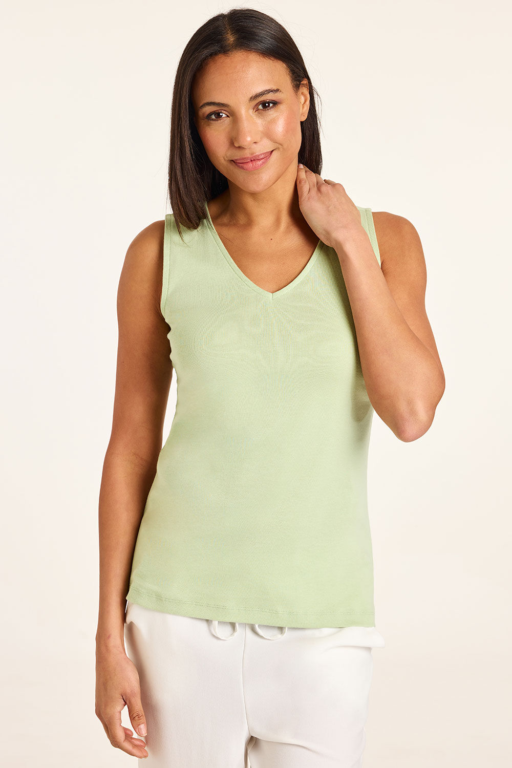 Bonmarche Green Plain Slim Fit Vest, Size:
