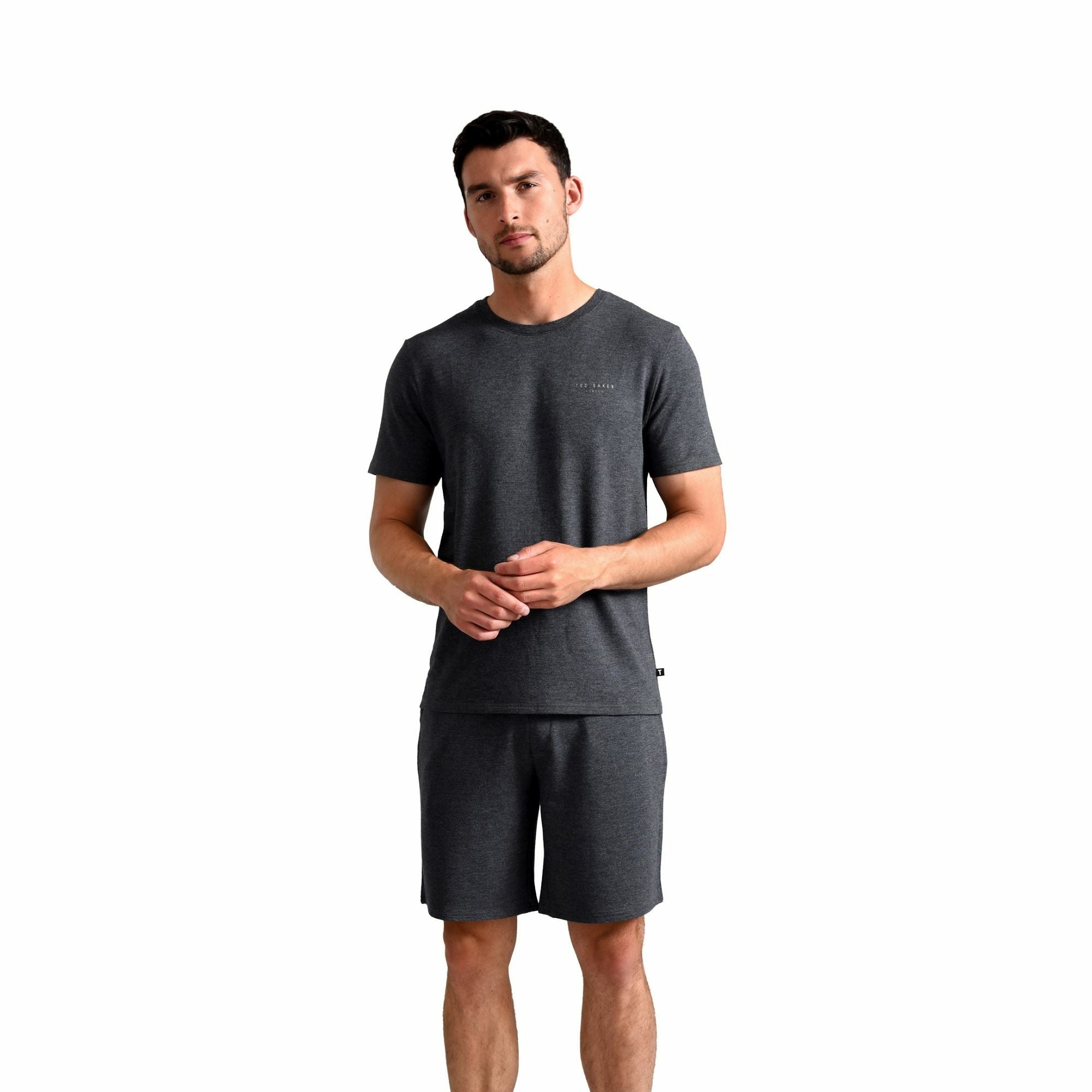 Mens Luxury Pyjama Shorts Loungewear Bottoms – Charcoal