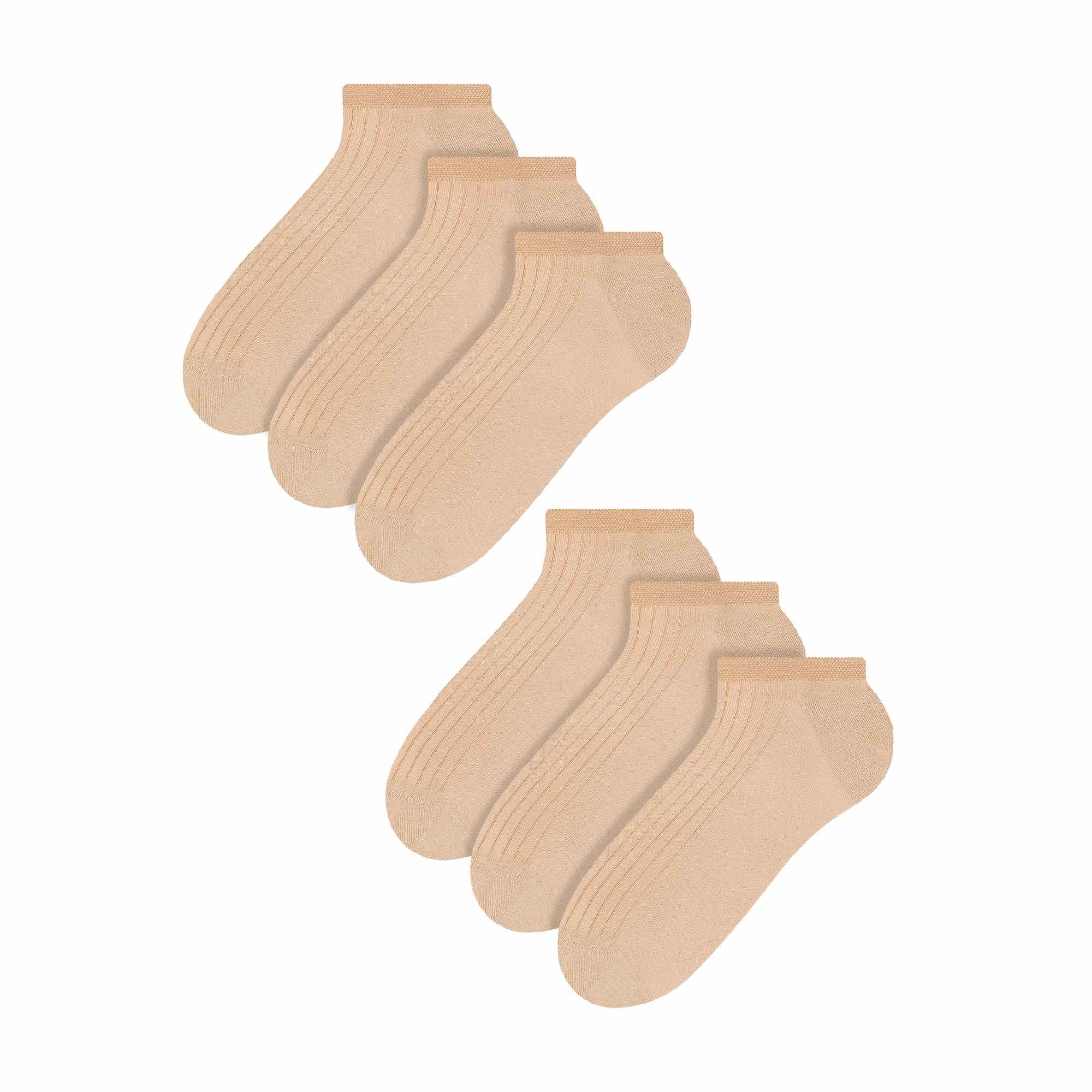 Pairs Mens % Cotton Low Cut Trainer Cushioned Ankle Socks – – Beige Pairs Mens % Cotton Low Cut Trainer Cushioned Ankle Socks – – Beige