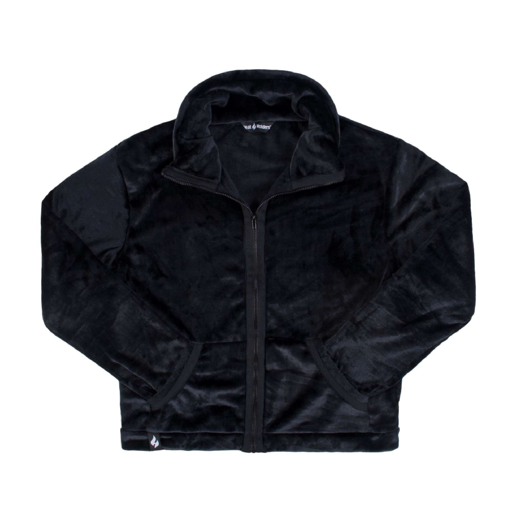Mens Soul Warming Soft Fleece Snoodie Hoodie for Winter – L- Black
