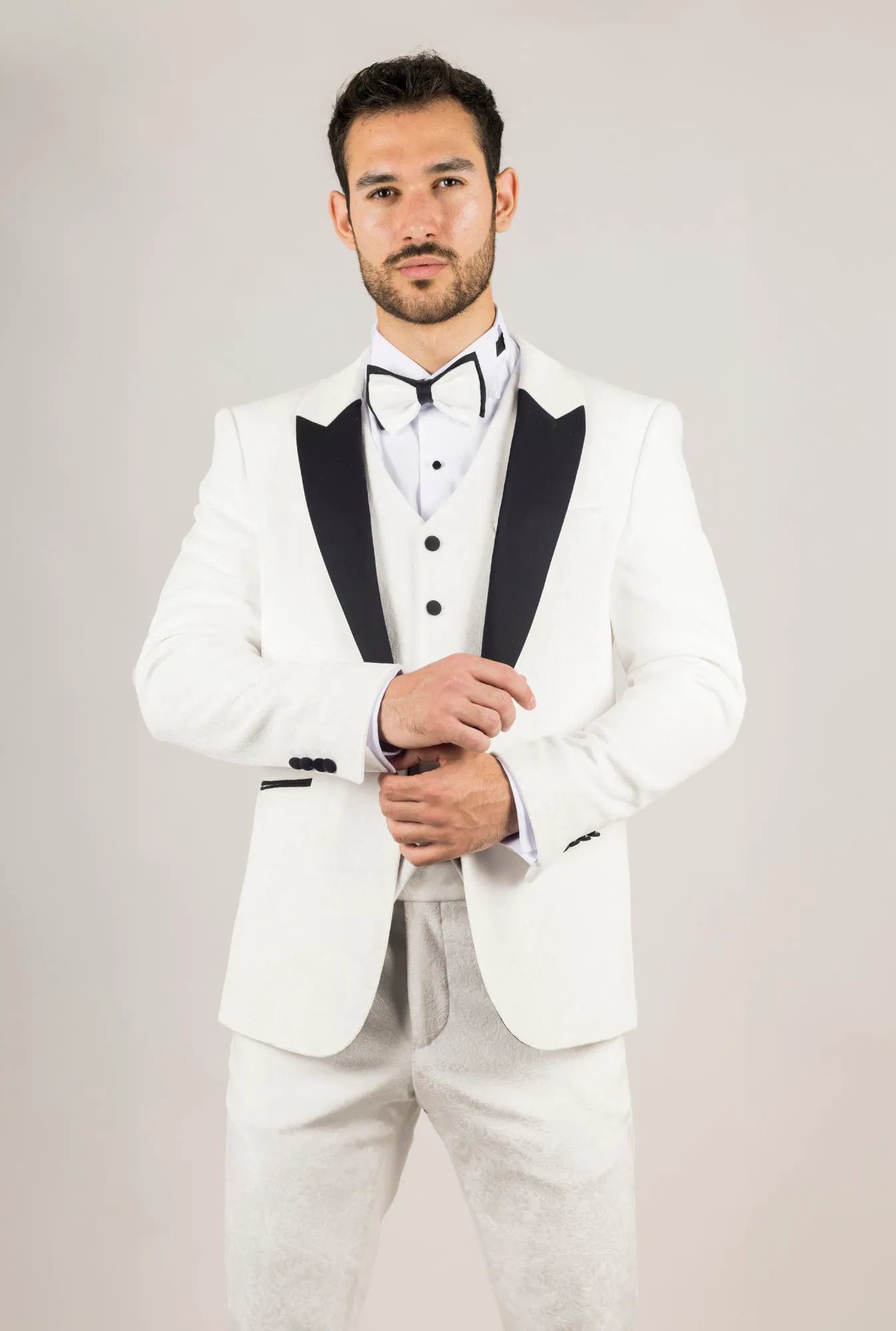 AK- – Men’s White Piece Velvet Wedding Tuxedo Suit – ” Jacket ” Trousers AK- – Men’s White Piece Velvet Wedding Tuxedo Suit – ” Jacket ” Trousers