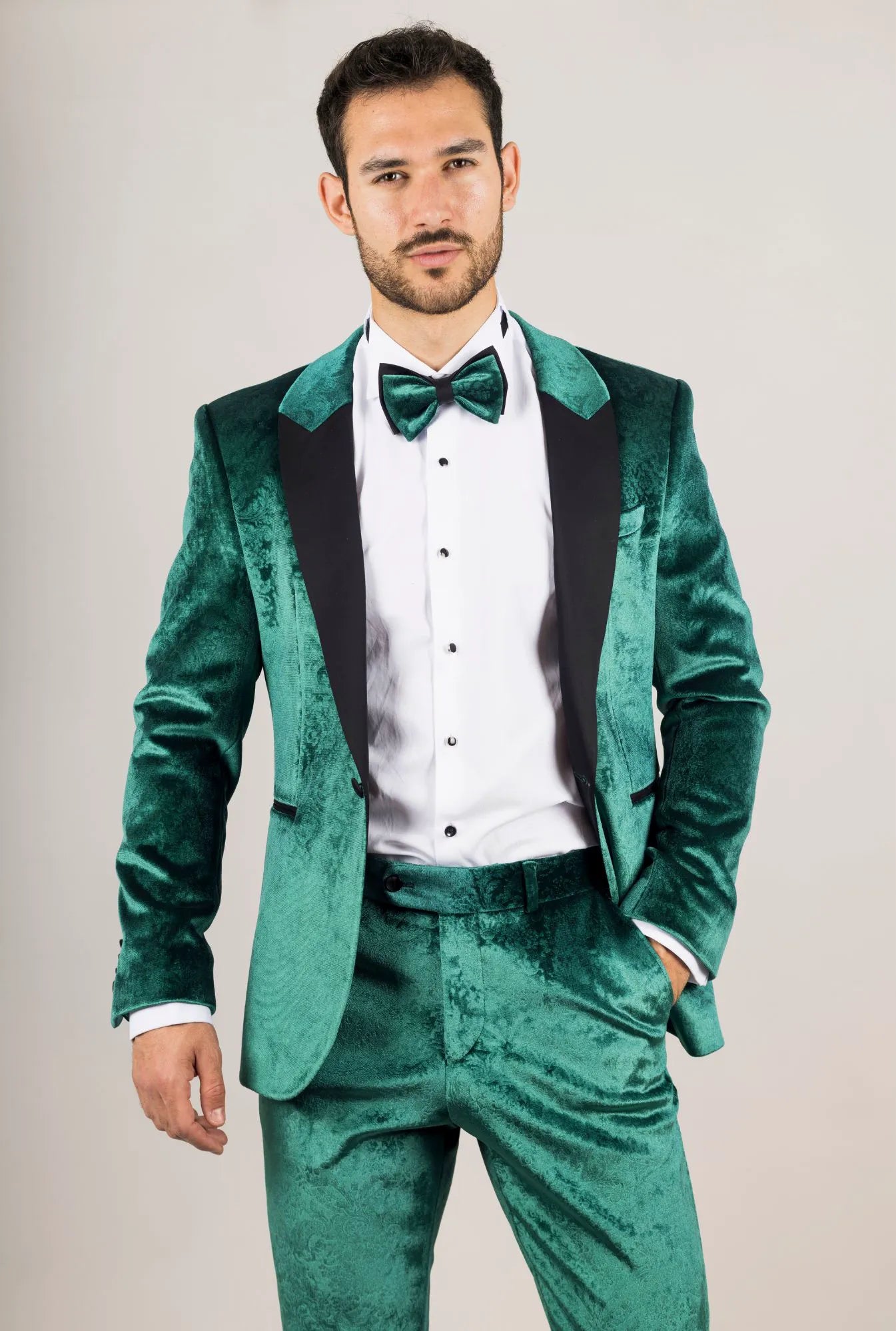 AK- – Men’s Green Piece Velvet Wedding Tuxedo Suit – ” Jacket ” Trousers AK- – Men’s Green Piece Velvet Wedding Tuxedo Suit – ” Jacket ” Trousers