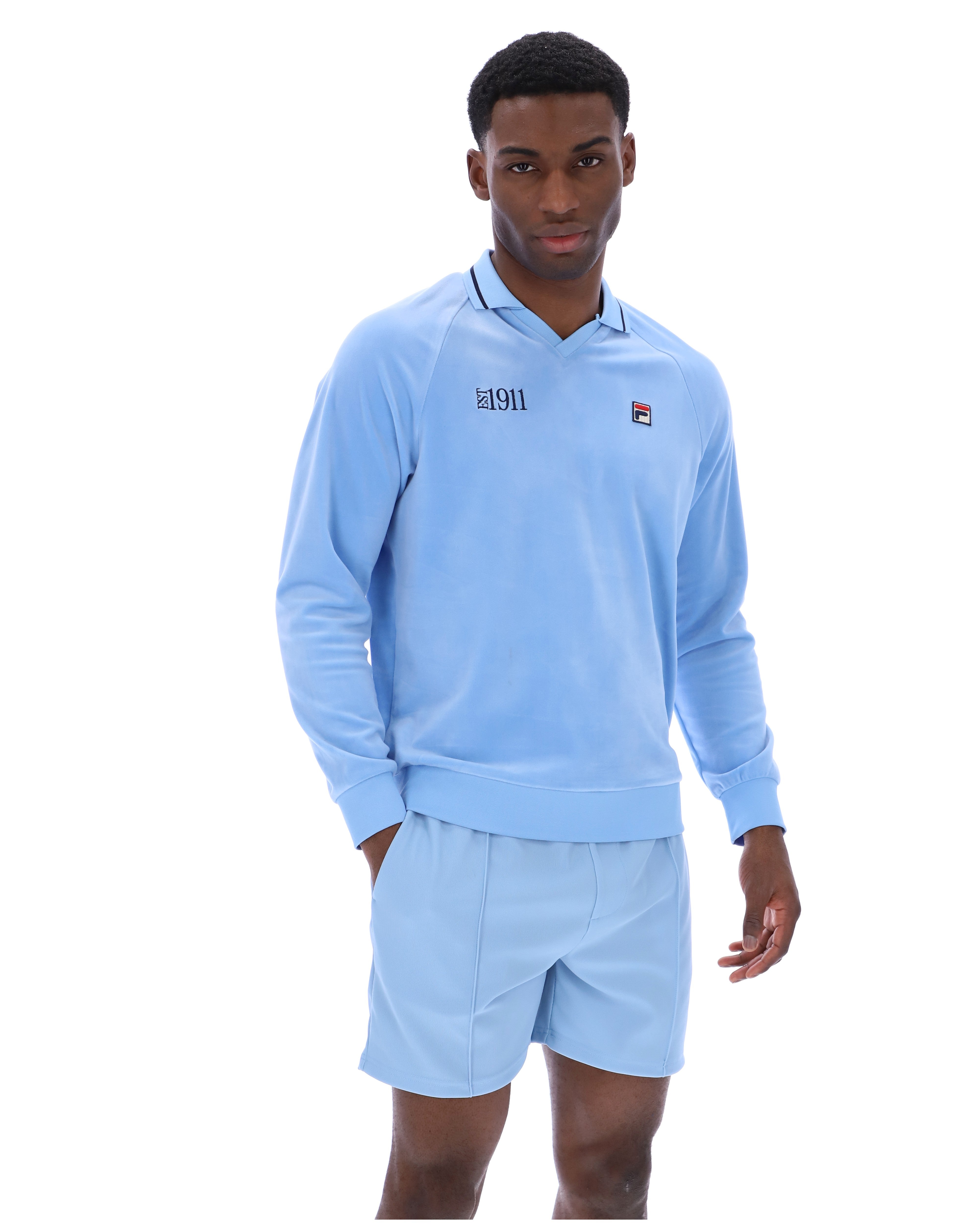 Frozen Fjord Alfredo Velour Raglan Long-Sleeve Top