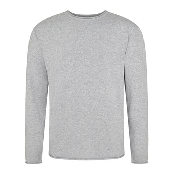Lightweight Knit Recycled Sweatshirt – Heather Grey