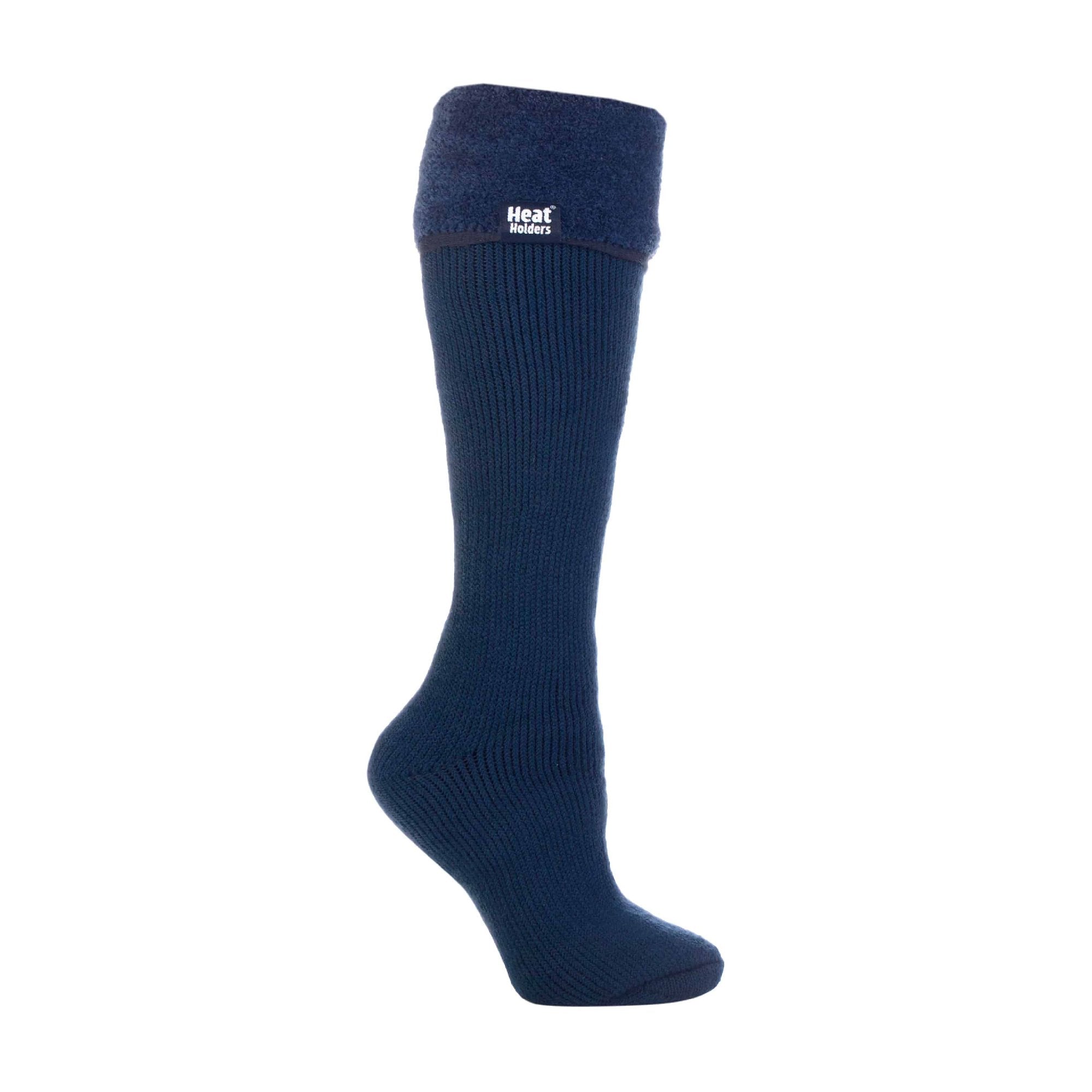 Ladies Thick Extra Long Knee High Thermal Wellington Boot Socks – – Indigo Ladies Thick Extra Long Knee High Thermal Wellington Boot Socks – – Indigo
