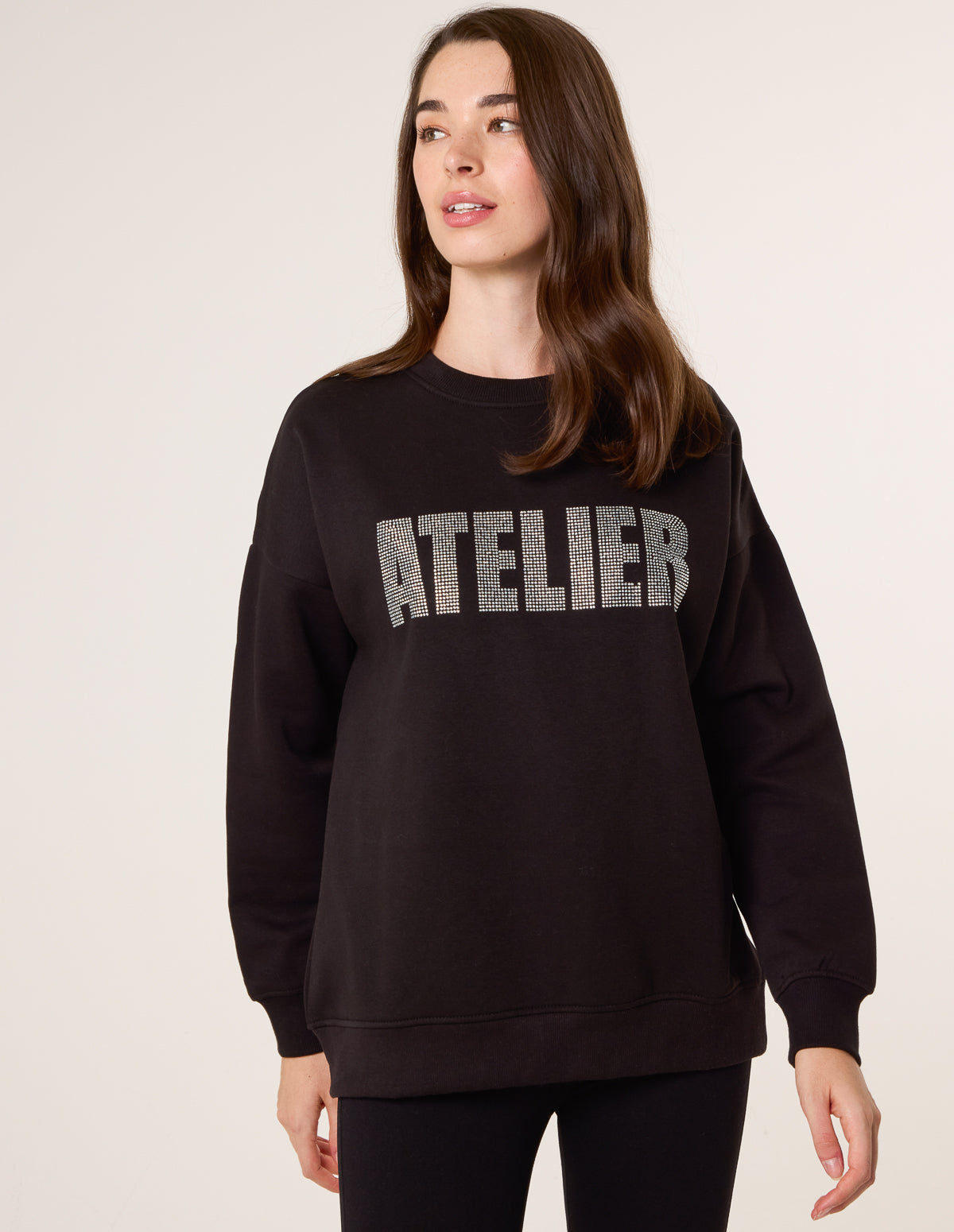 Atelier Diamante Sweatshirt – SM BLACK