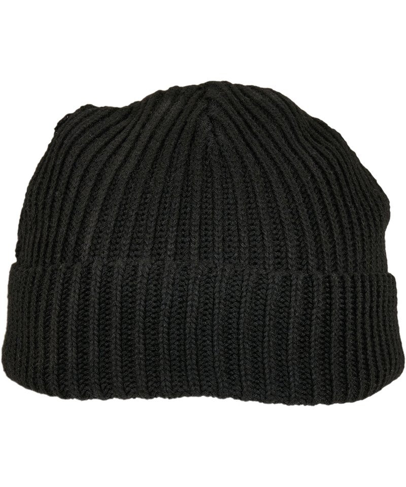 Recycled Yarn Fisherman Beanie – One size Black