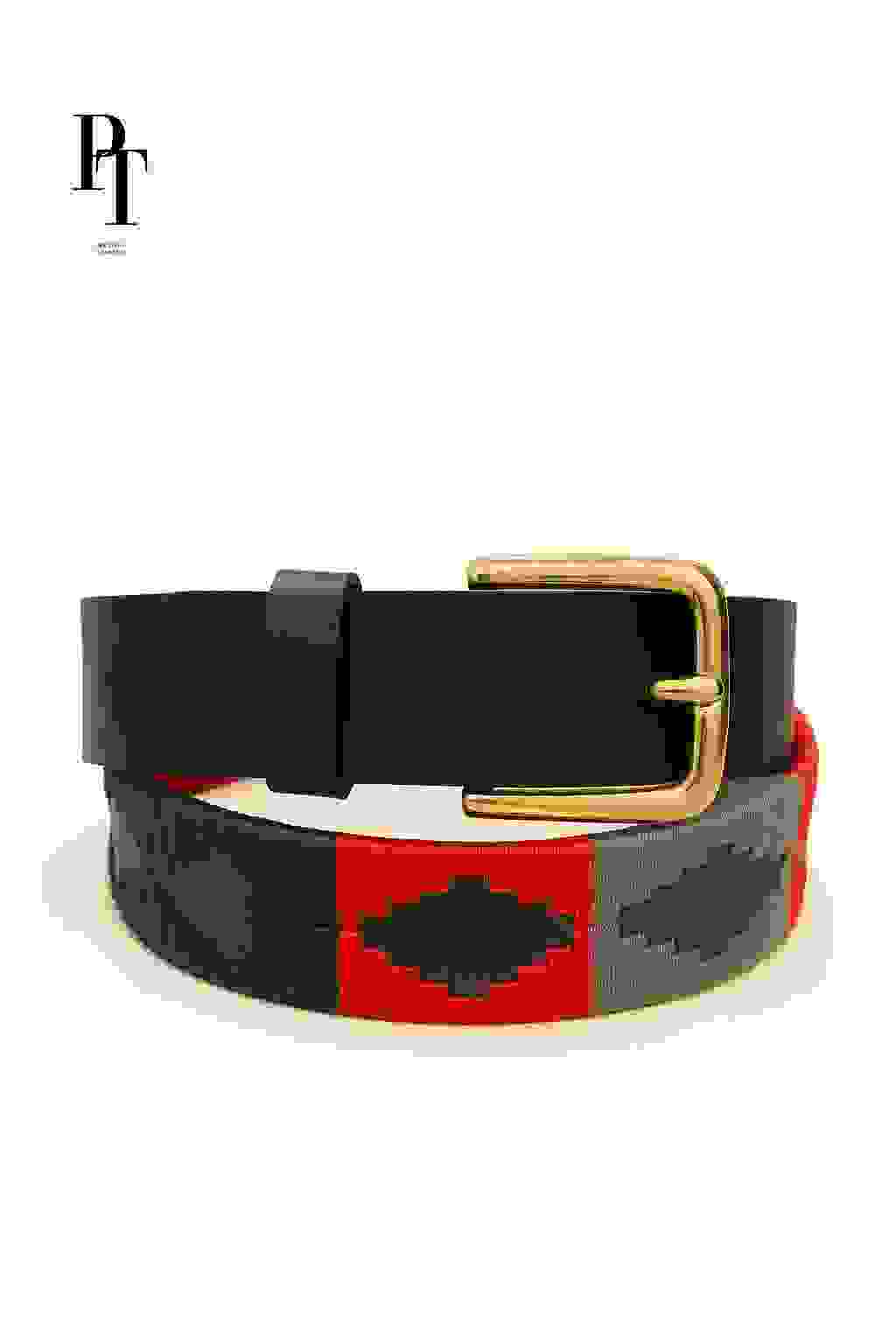 Prestige Tannery Quilted Leather Belt Hand