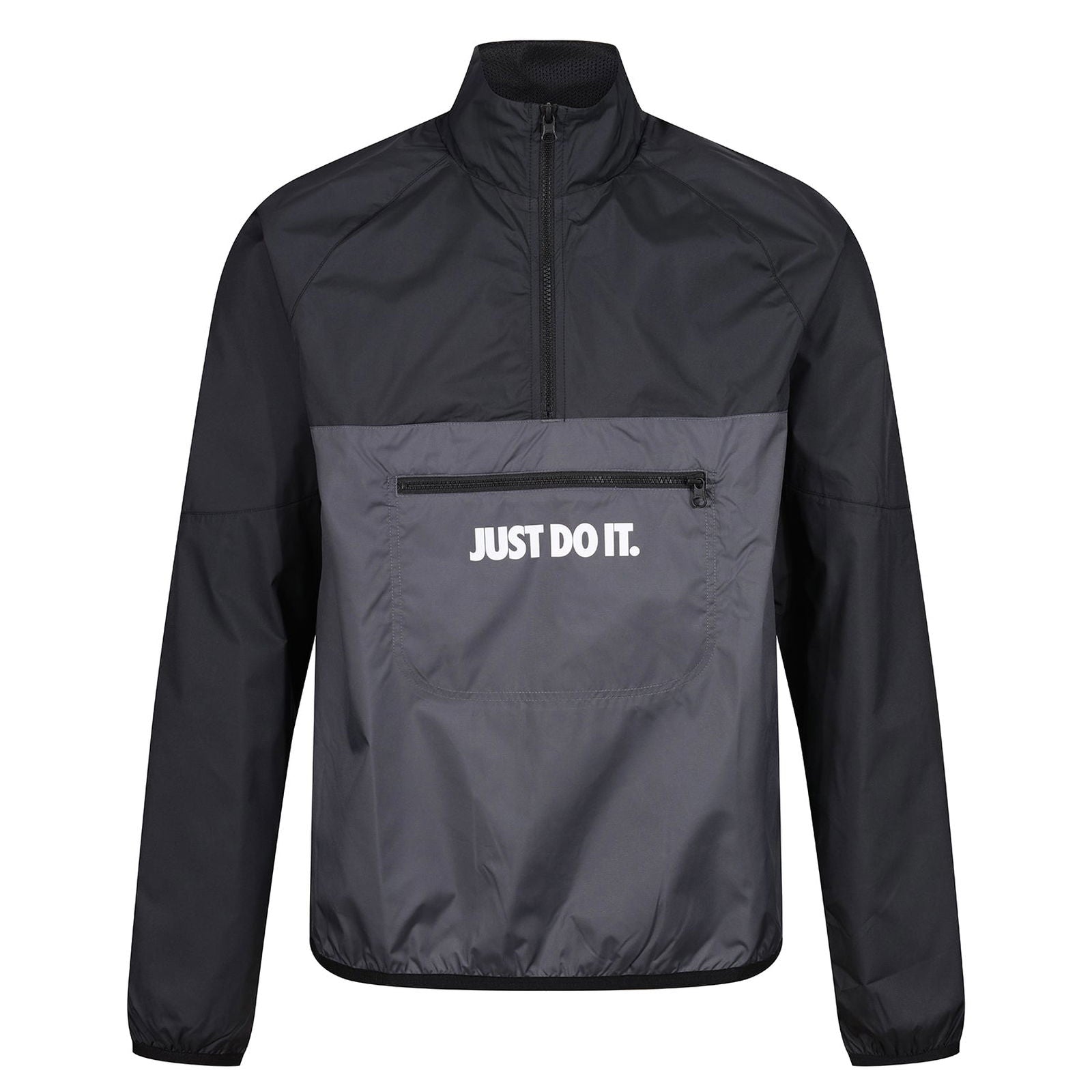 Nike Sportswear Just Do It Woven Windbreaker Jacket – GreyBlack Nike Sportswear Just Do It Woven Windbreaker Jacket – GreyBlack
