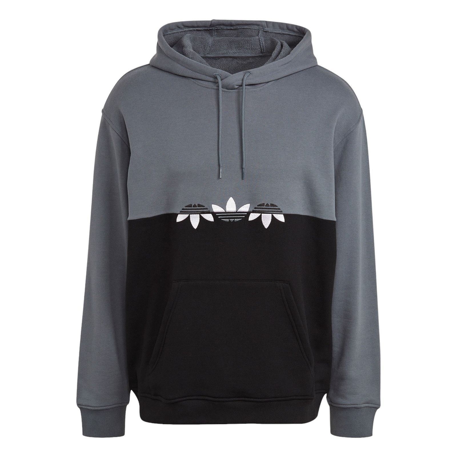 adidas Originals Adicolor Sliced Trefoil Hoodie – Black Blue Oxide