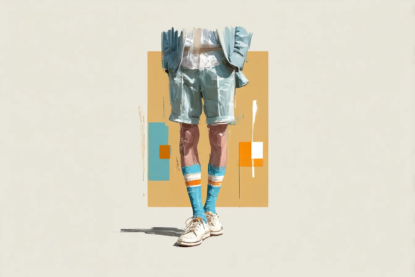 Blue Socks That Don't Try Too Hard