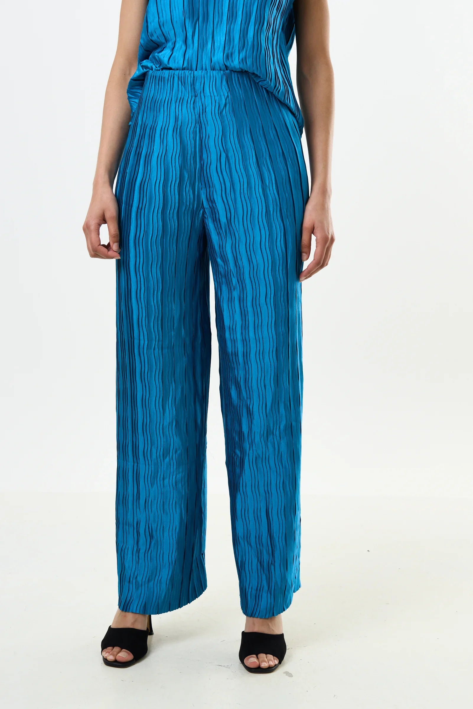 Clothide Pleat Surprise Trousers – Petrol