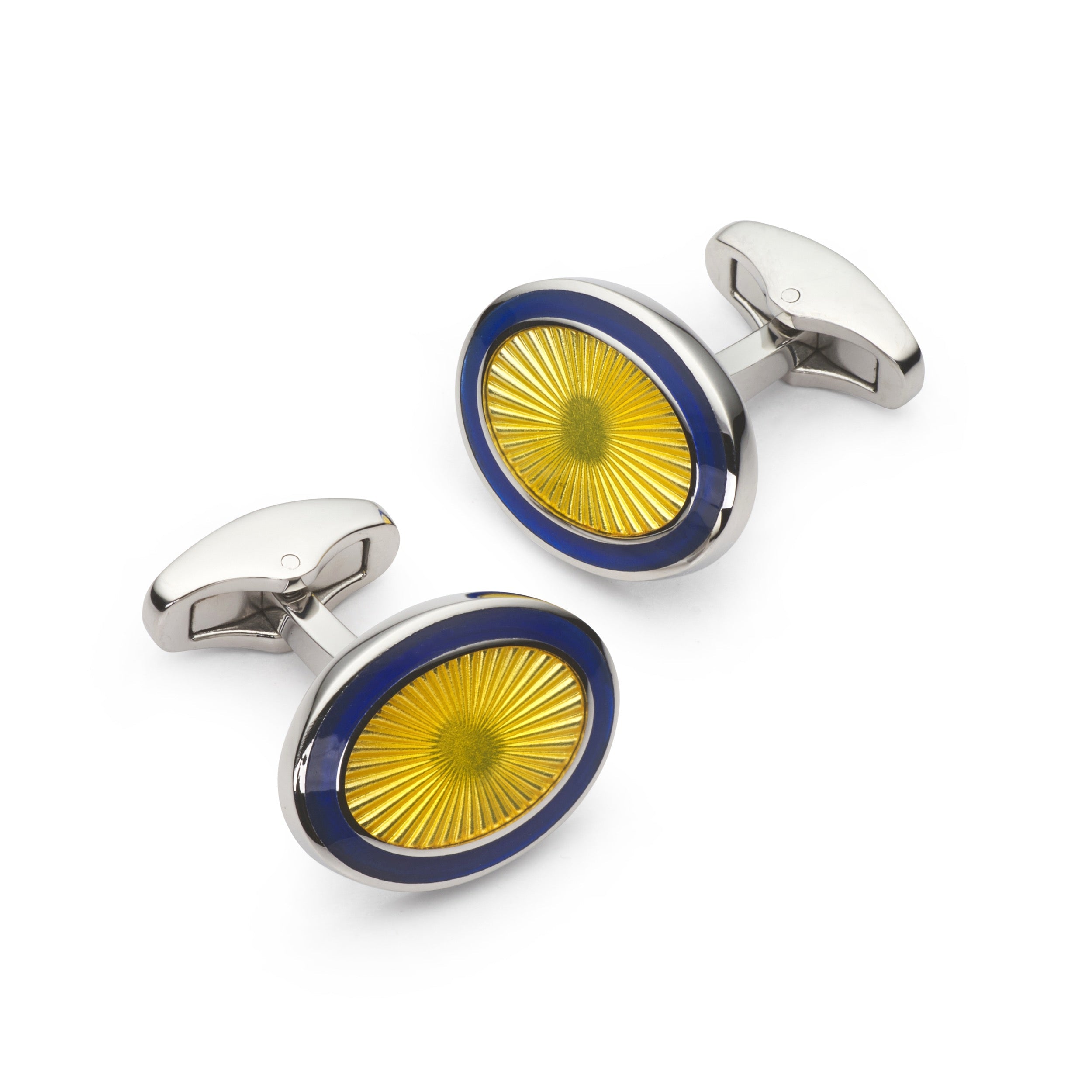 Sunburst Enamel Cufflinks In Gold Radiance Sunburst Enamel Cufflinks In Gold Radiance