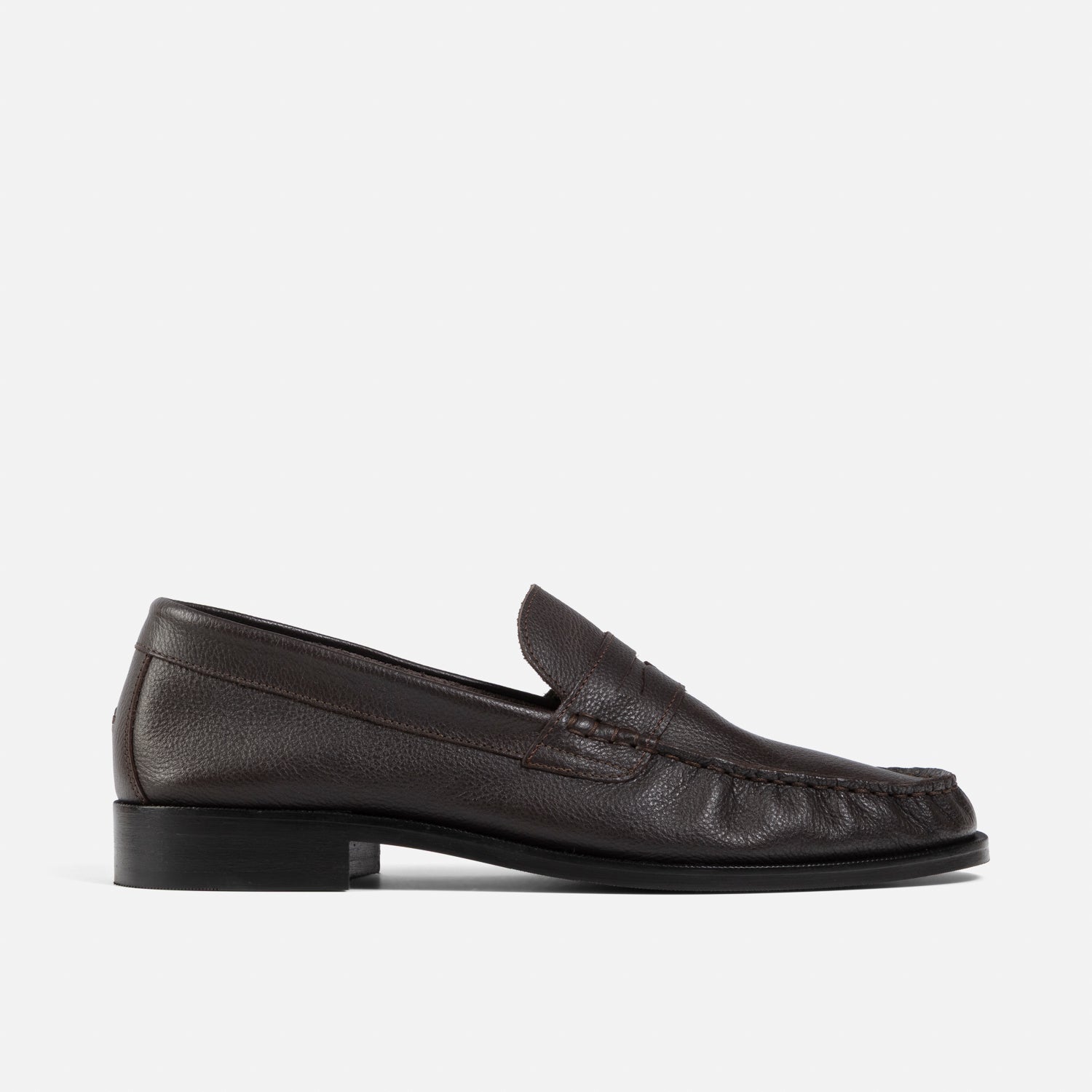 Duke + Dexter, Men’s Ezra Brown Pebble Ruched Loafer – Men’s, Size Duke + Dexter, Men’s Ezra Brown Pebble Ruched Loafer – Men’s, Size