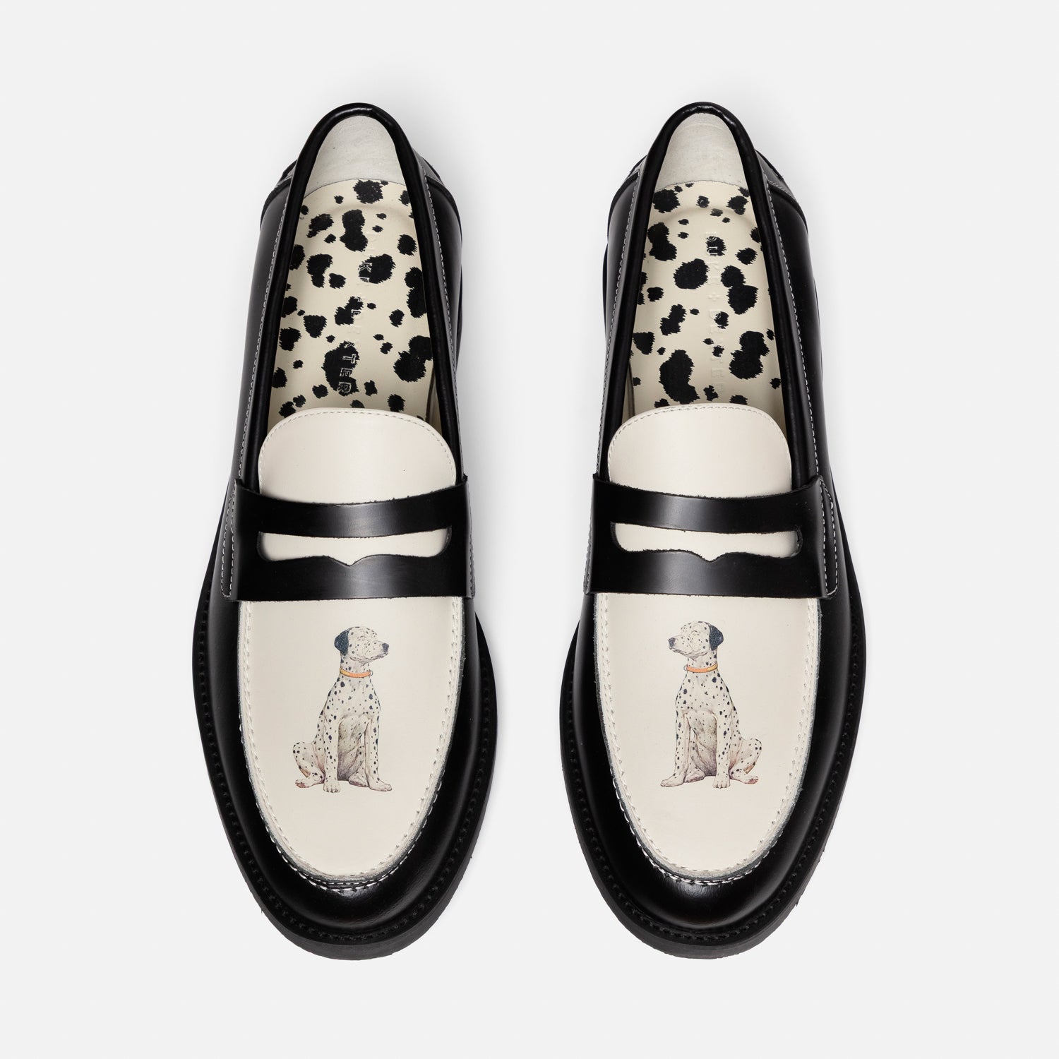 Duke + Dexter, Men’s Wilde Dalmatian Penny Loafer – Men’s, Size