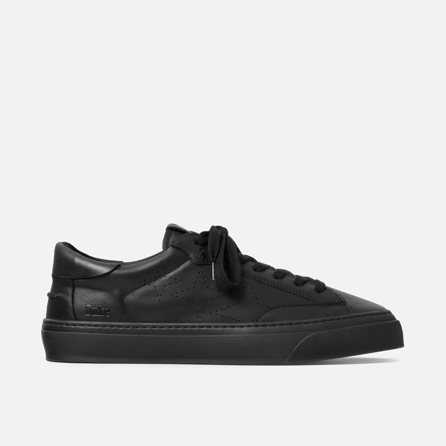 Duke + Dexter, Men’s Plus Designer Court Black Sneaker – Men’s, Size
