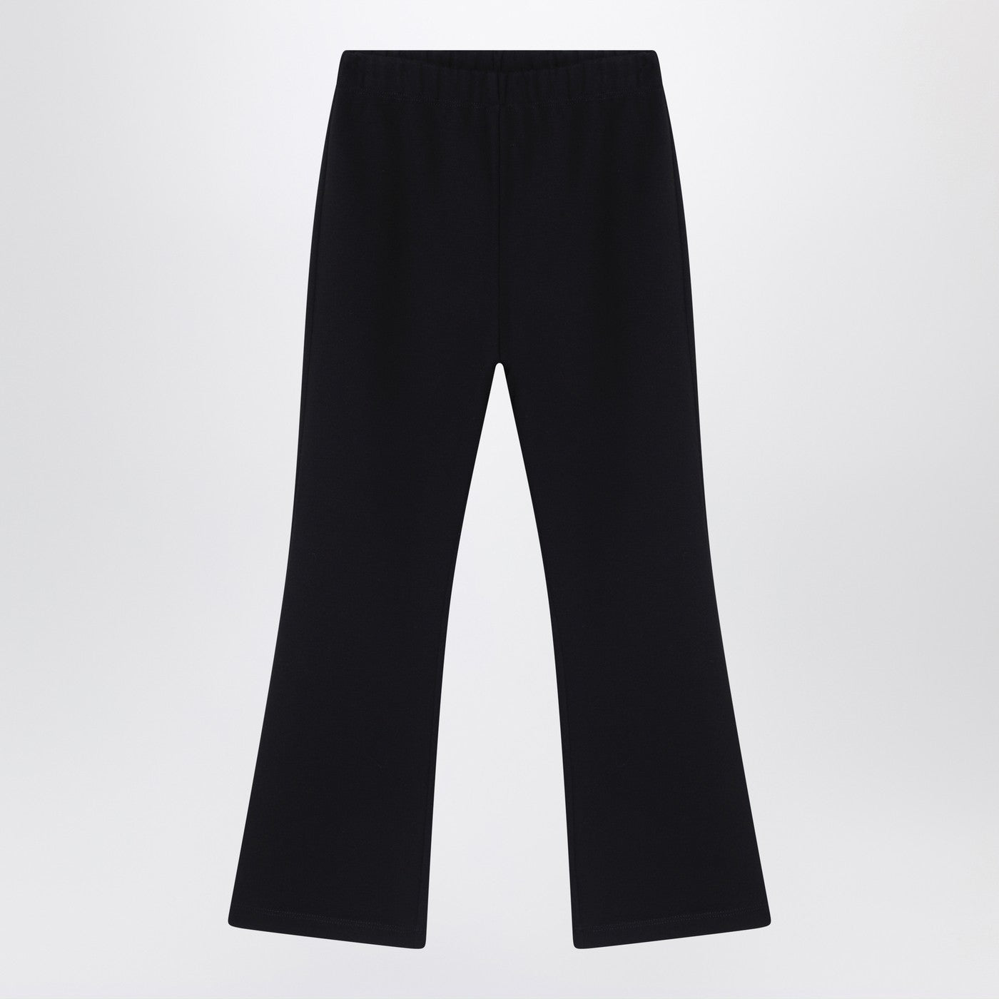 Black trousers with logo patch Black trousers with logo patch