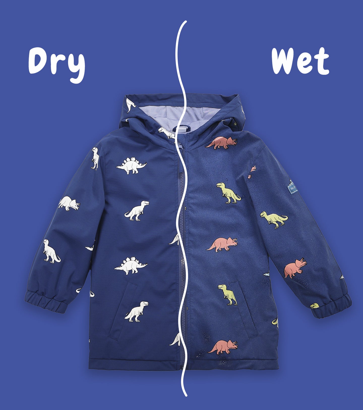 Dinosaur Colour Changing Kids Raincoat Dinosaur Colour Changing Kids Raincoat