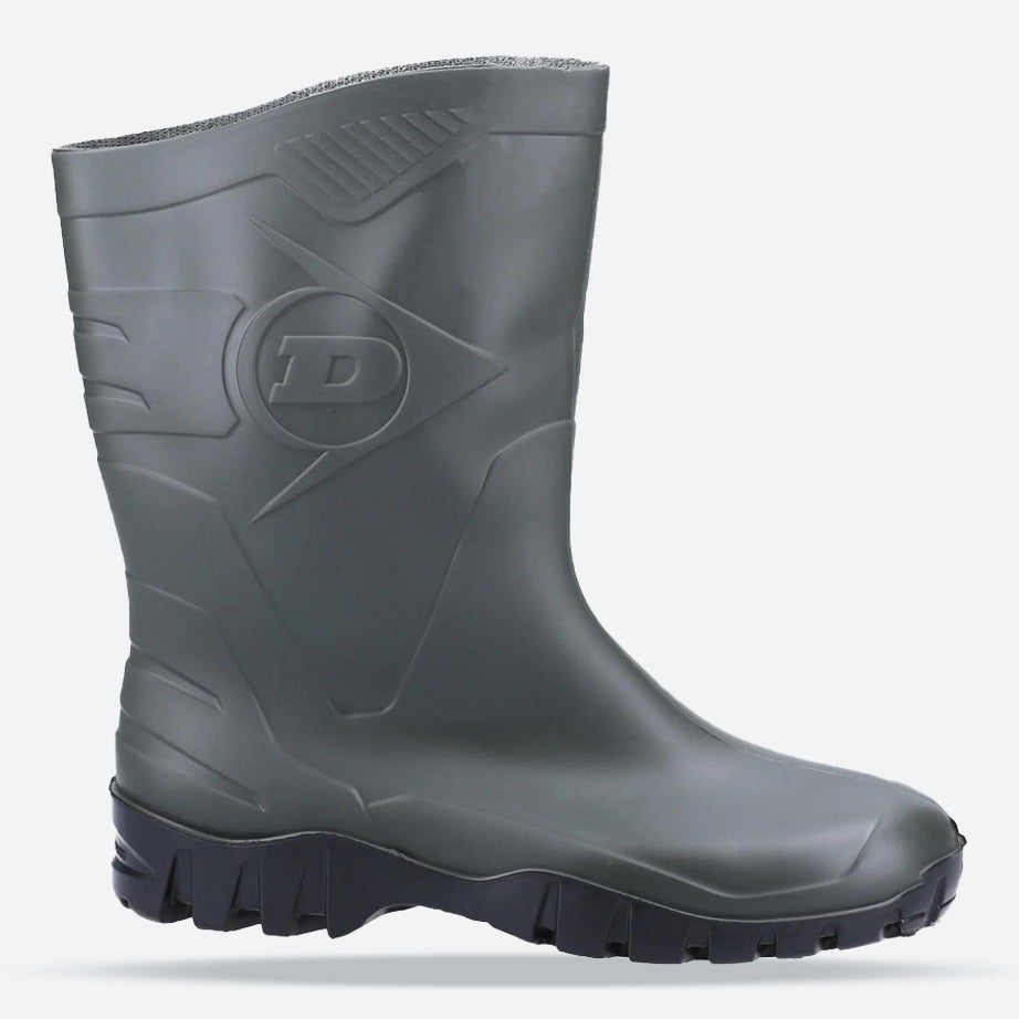 Men’s Wide Fit Dunlop Dee Calf Length Wellington Boots WA, Green E