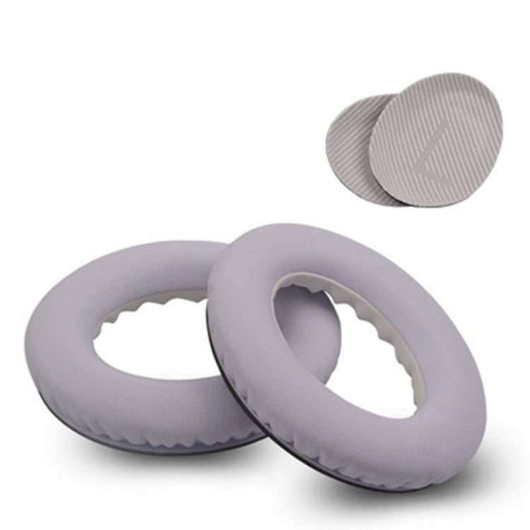 For BOSE QC Imitation Leather Soft Headphone Earmuff Jacket with LR Cotton, One Pair