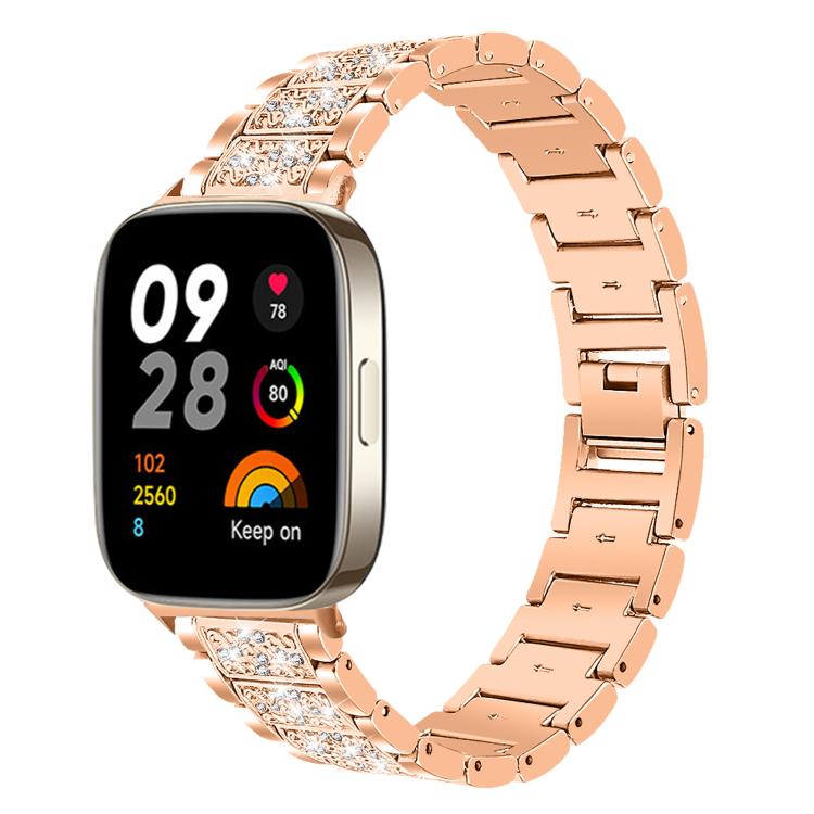 xDfind Diamond Jewelry Stainless Steel Watch Band, For Xiaomi Band Pro Redmi Watch , For Xiaomi Smart – For Redmi Watch mm Rose Gold
