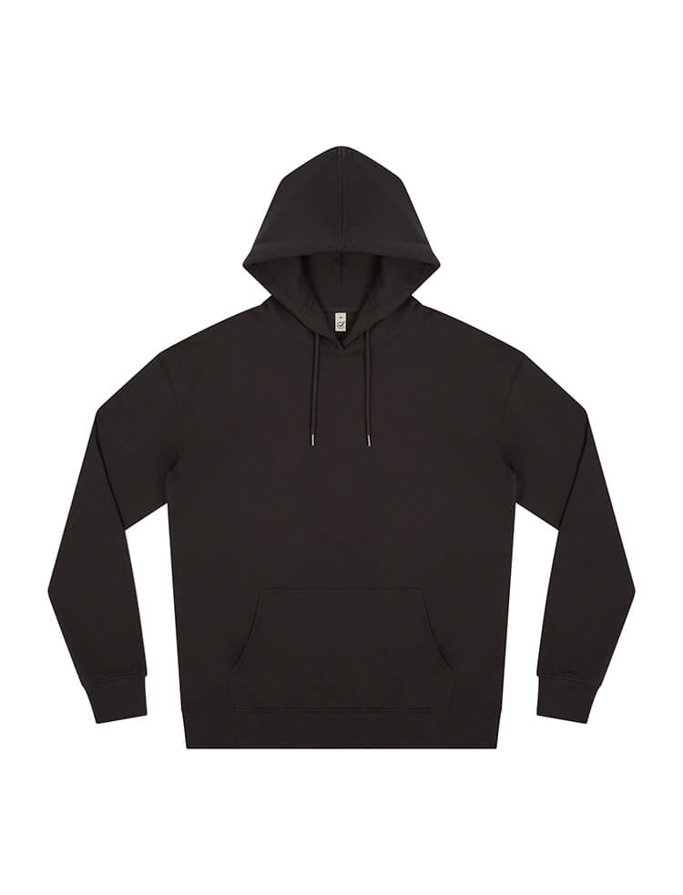Organic Cotton Faded Hoodie: Unisex – S Faded Black