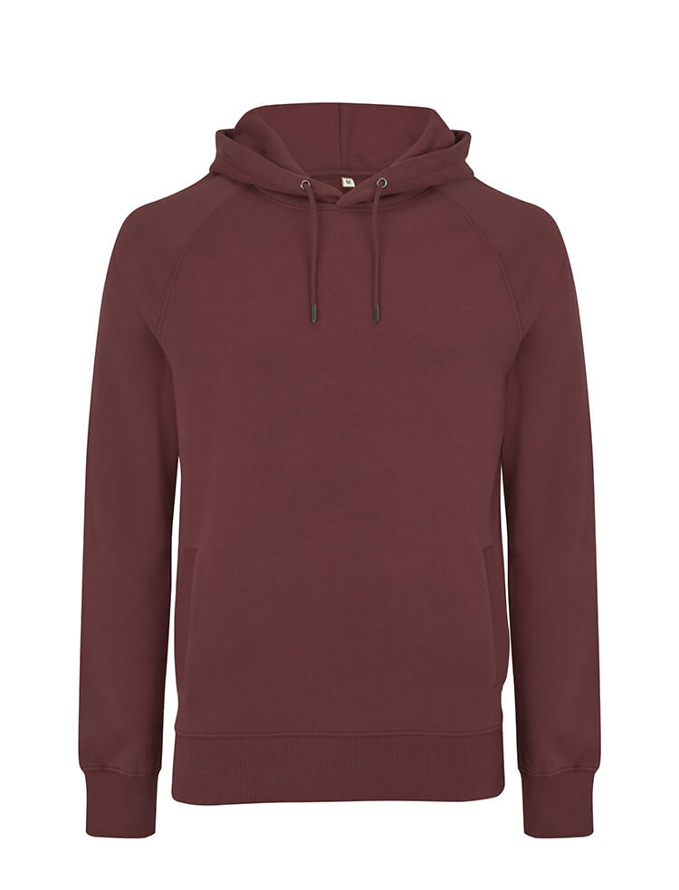 Organic Cotton Hoodie: Earth Positive – Burgundy Organic Cotton Hoodie: Earth Positive – Burgundy