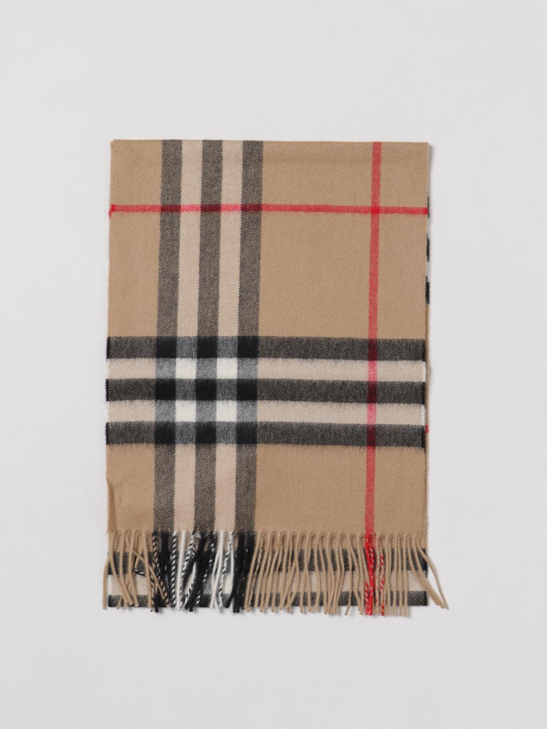 BURBERRY Check Cashmere Scarf
